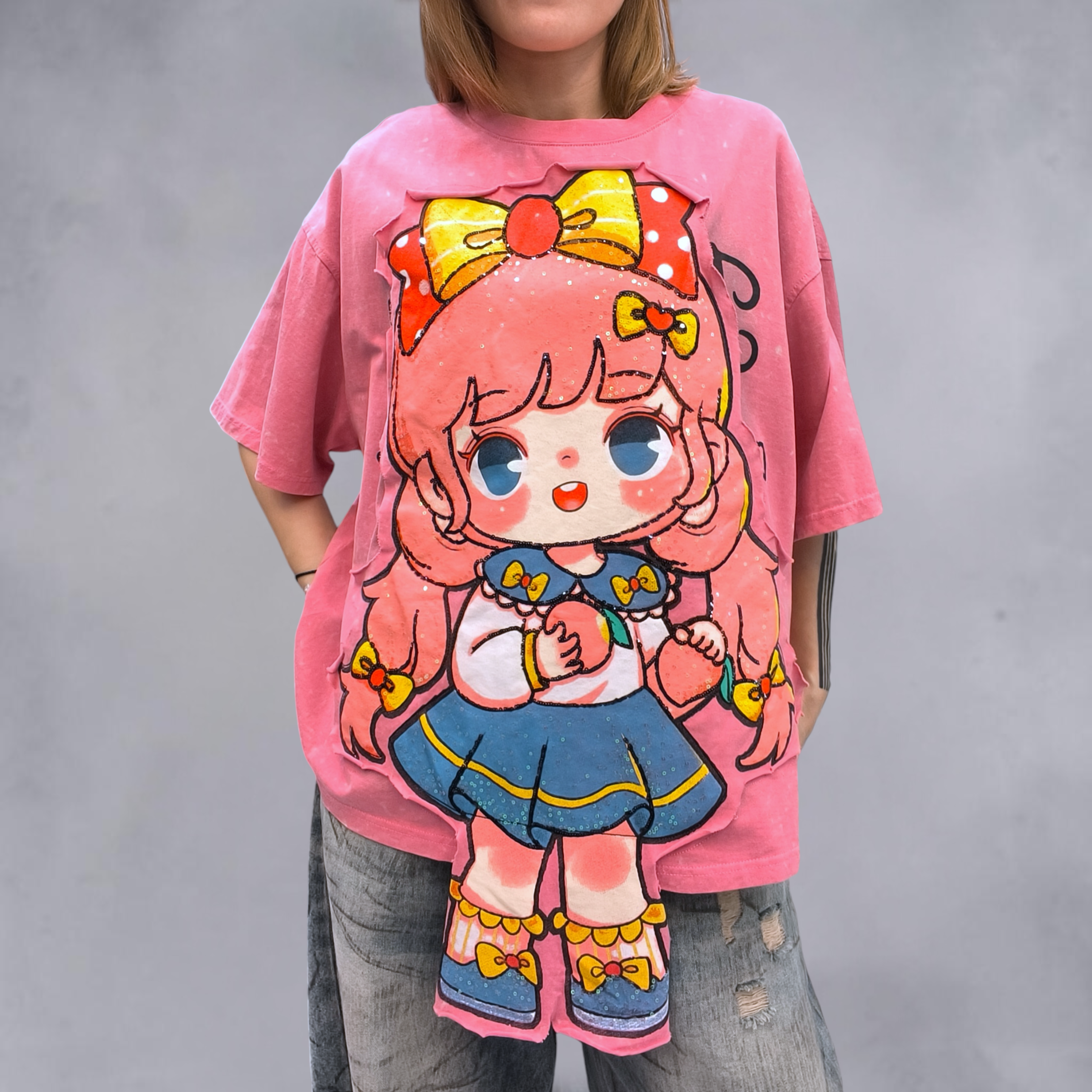粉紅髮小女孩T