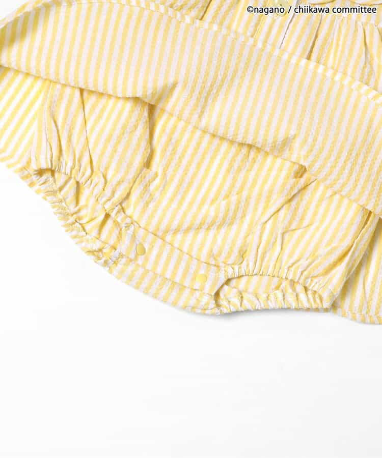 🇯🇵預訂 日本直送🇯🇵Apres les cours x Chiikawa系列人物刺繡貼花條紋翻領包屁裙