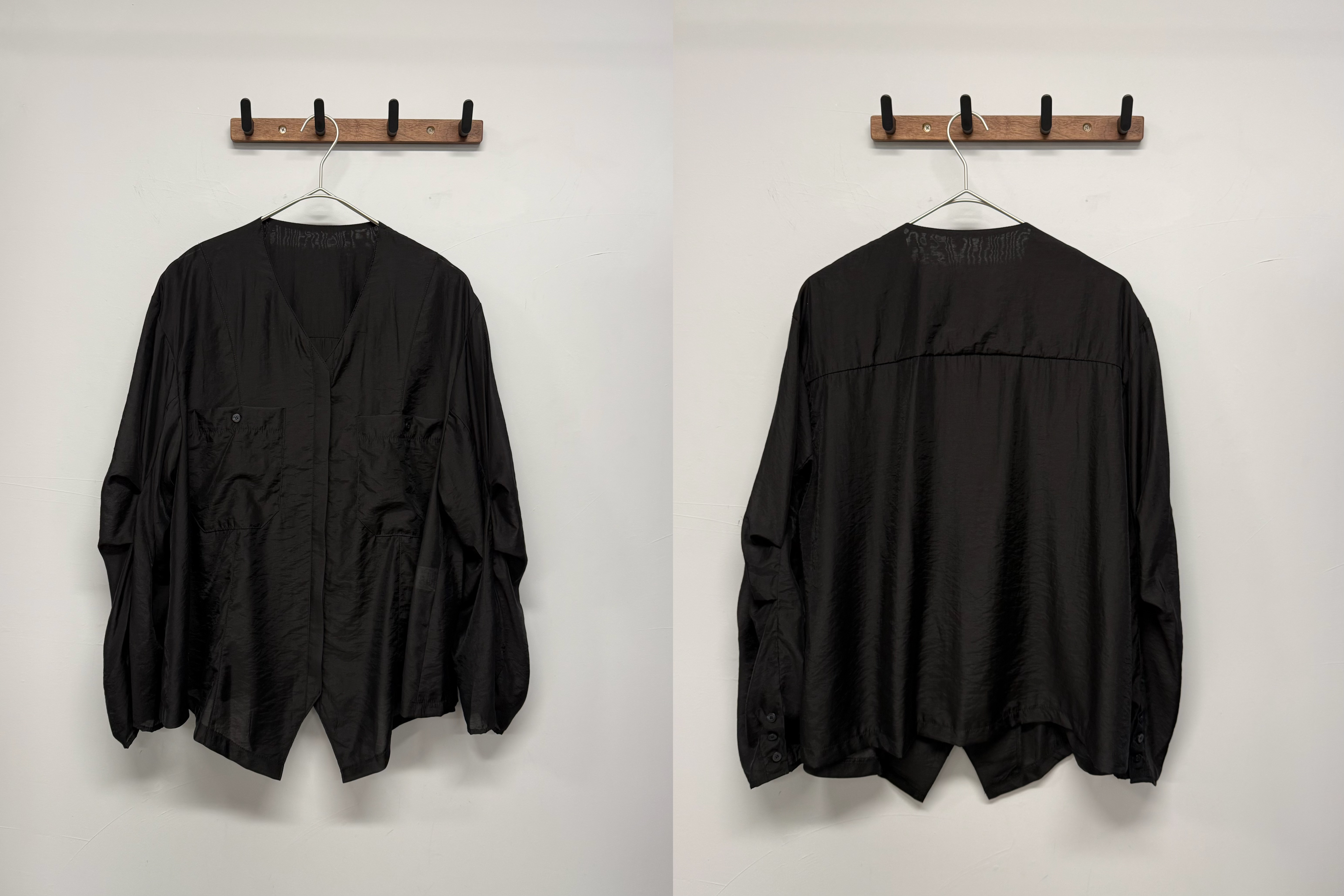 Organza v-neck shirt #sh28