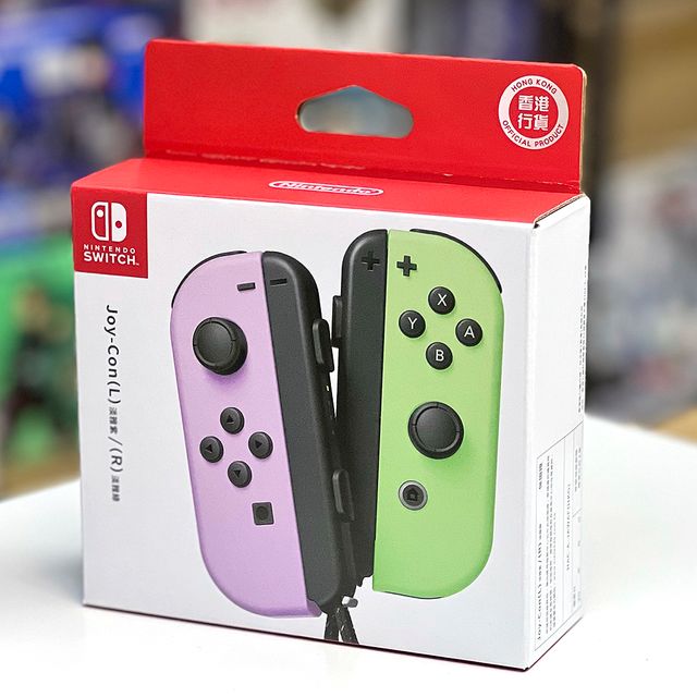 (行版) Nintendo Switch Joy-Con Pastel Purple / Pastel Green NS 控制器組 (淡雅紫 ...