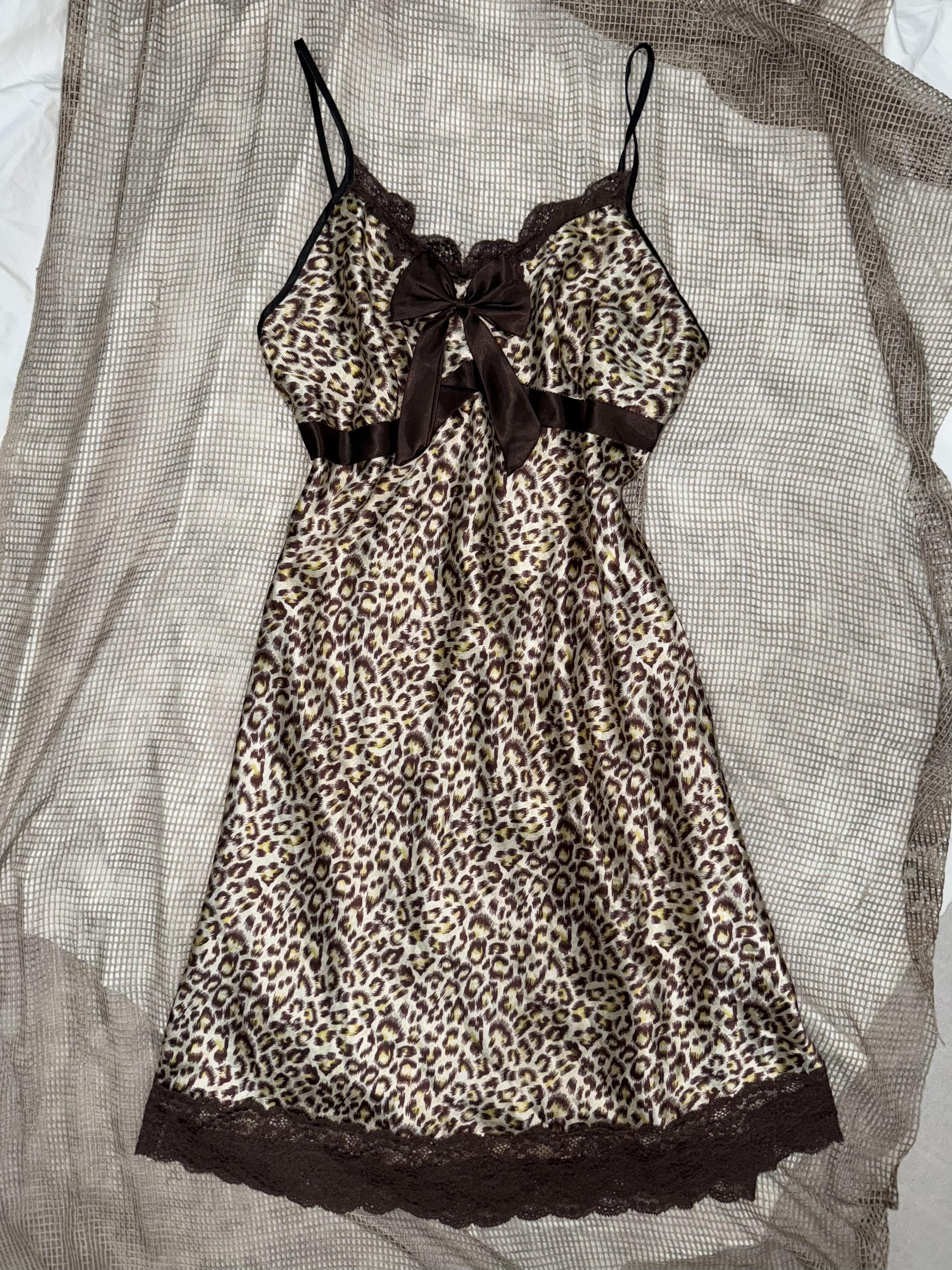 Leopard Lace Nightdress