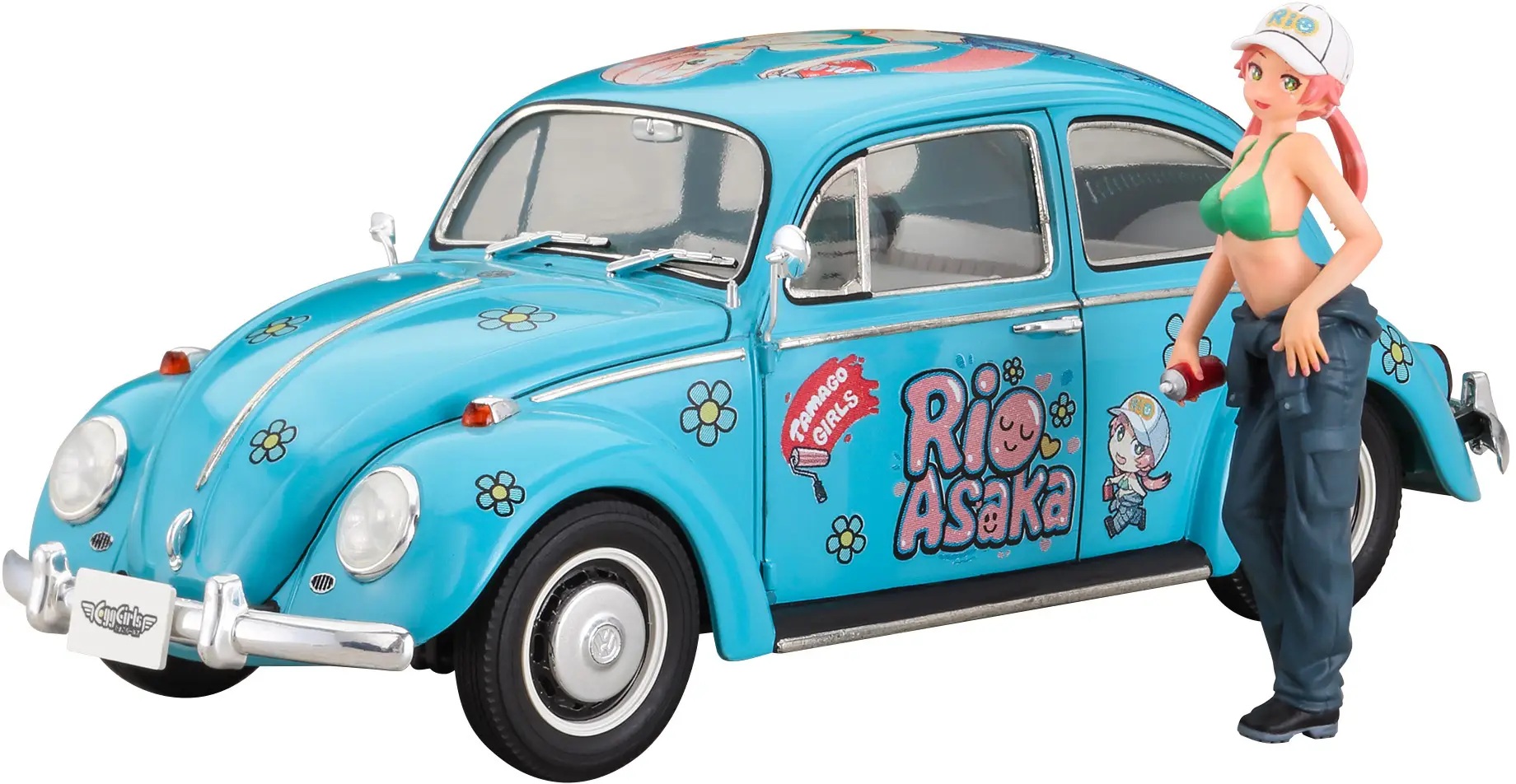 1/24 Volkswagen Beetle 1966 Rio Asaka w/Figure