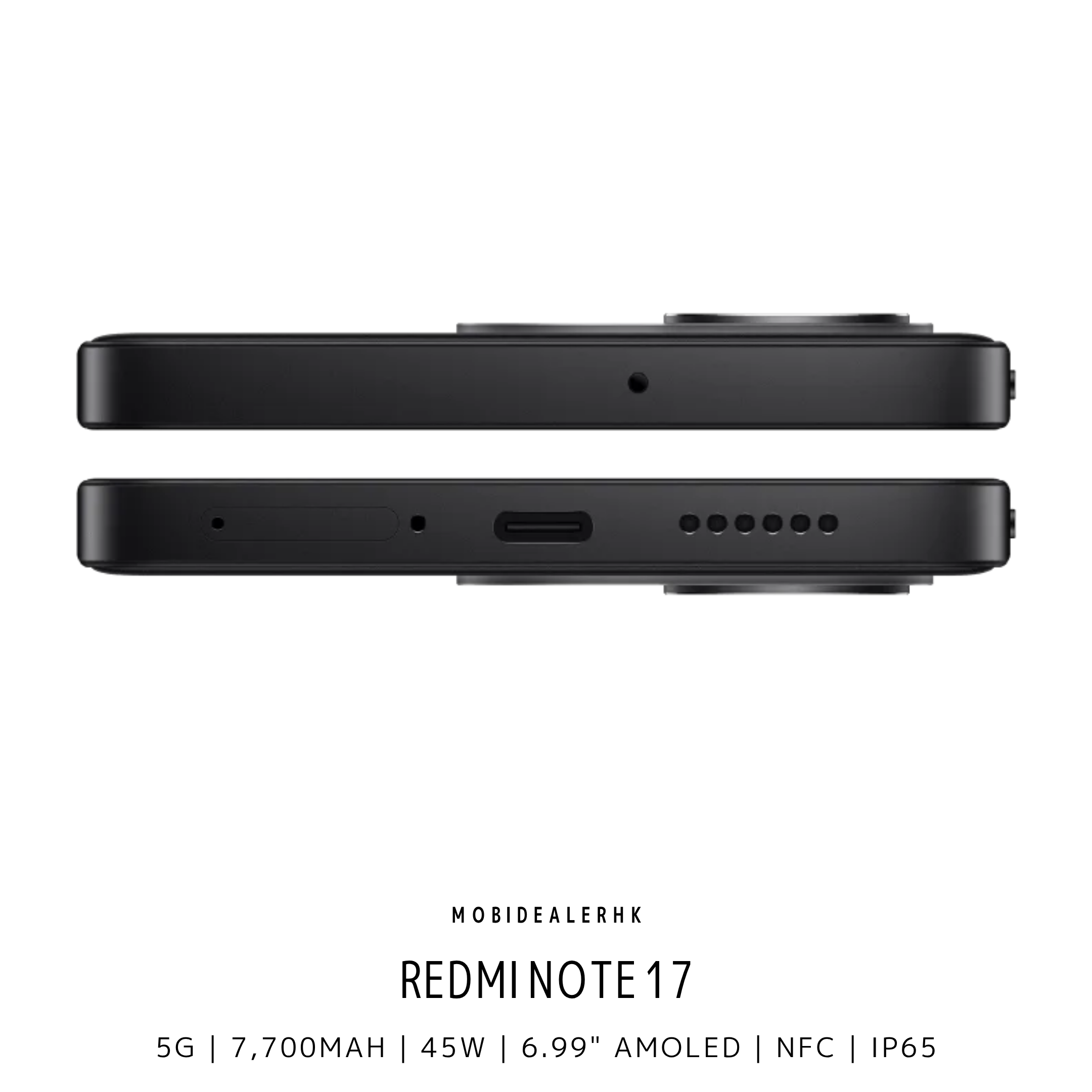 Redmi Note 17 | 紅米 Note 17 | 5G | 智能手機 | 7700mAh大電量 | 45W快充 | 6.99"FHD+ AMOLED | IP65防水