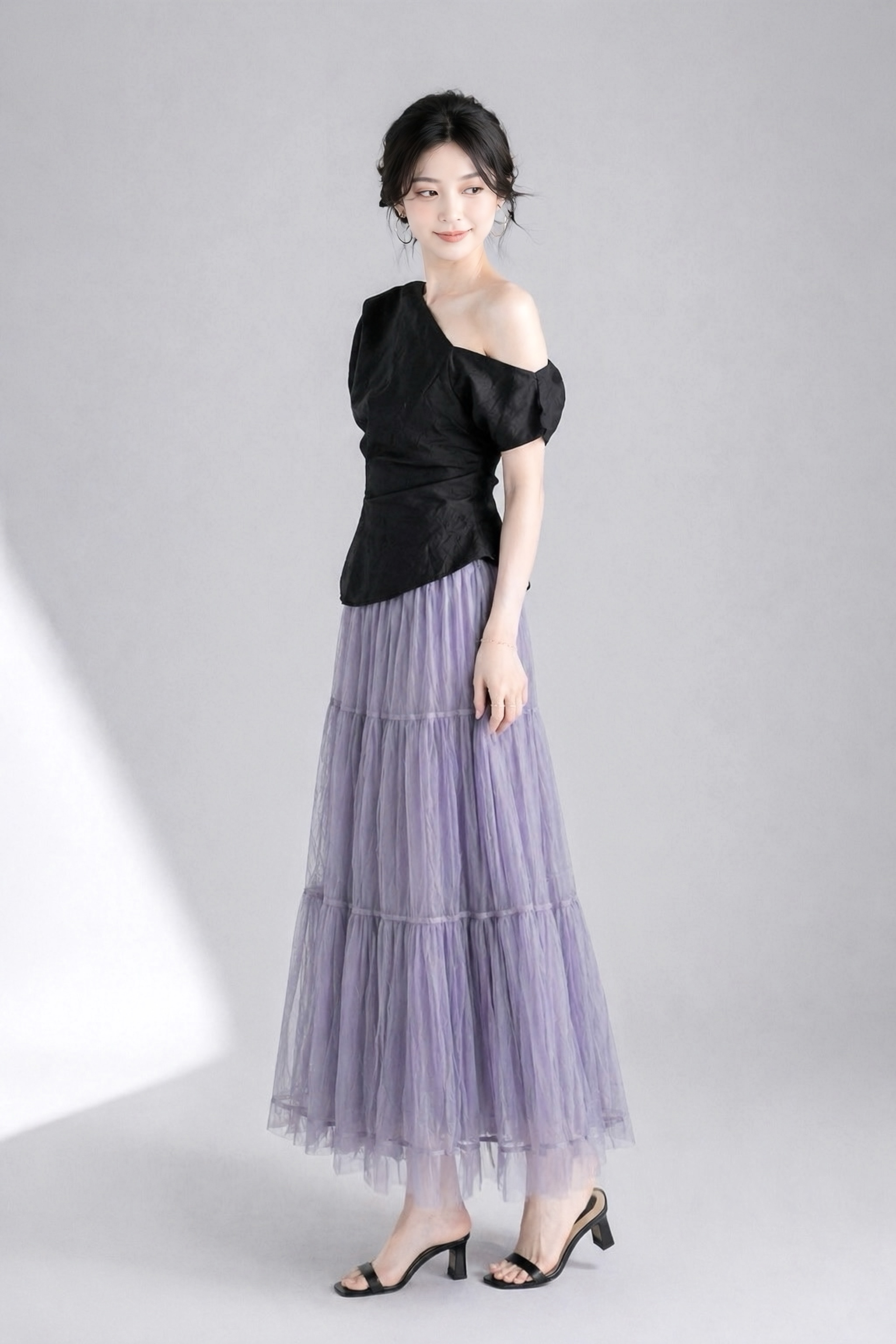 952 Ethereal Tiered Tulle Skirt