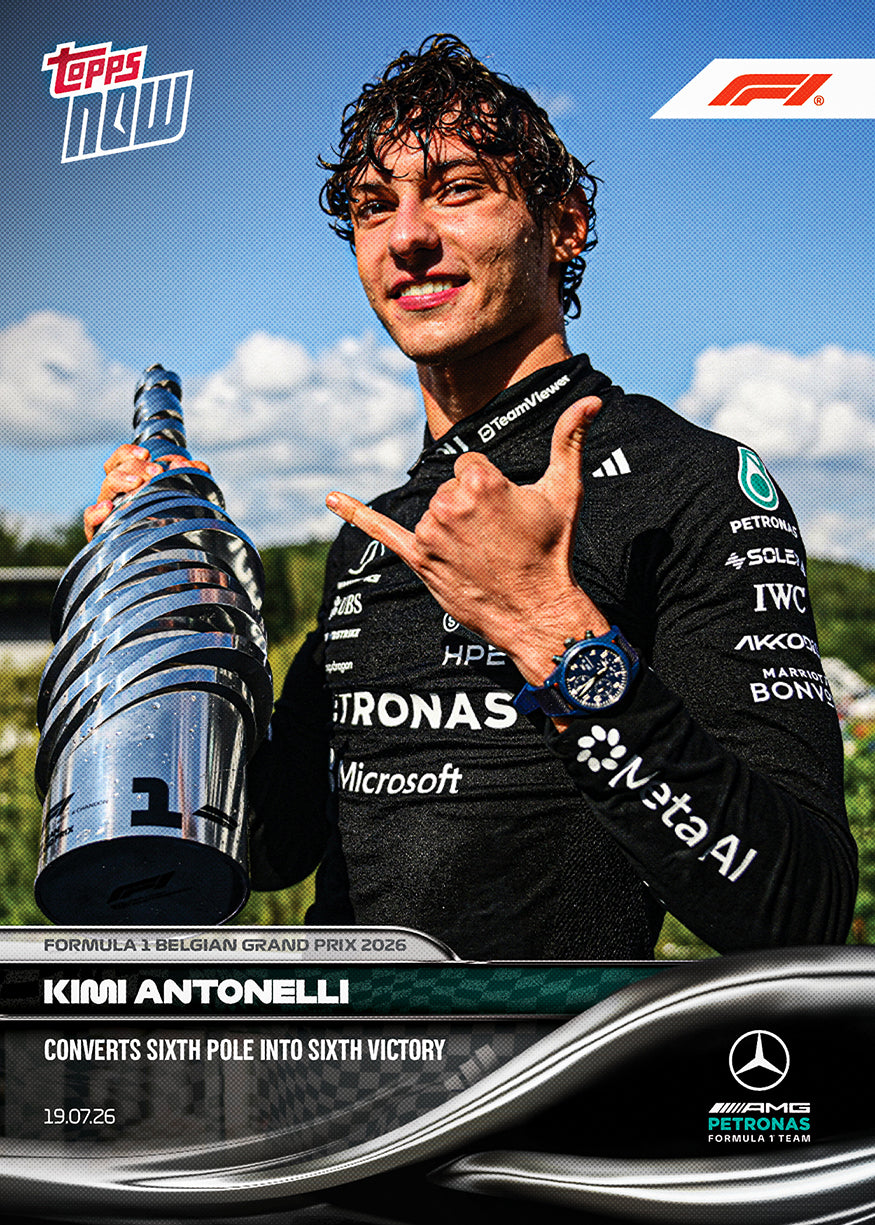 Kimi Antonelli - 2026 F1 Topps Now #48 Belgian GP 贏車卡【團購】