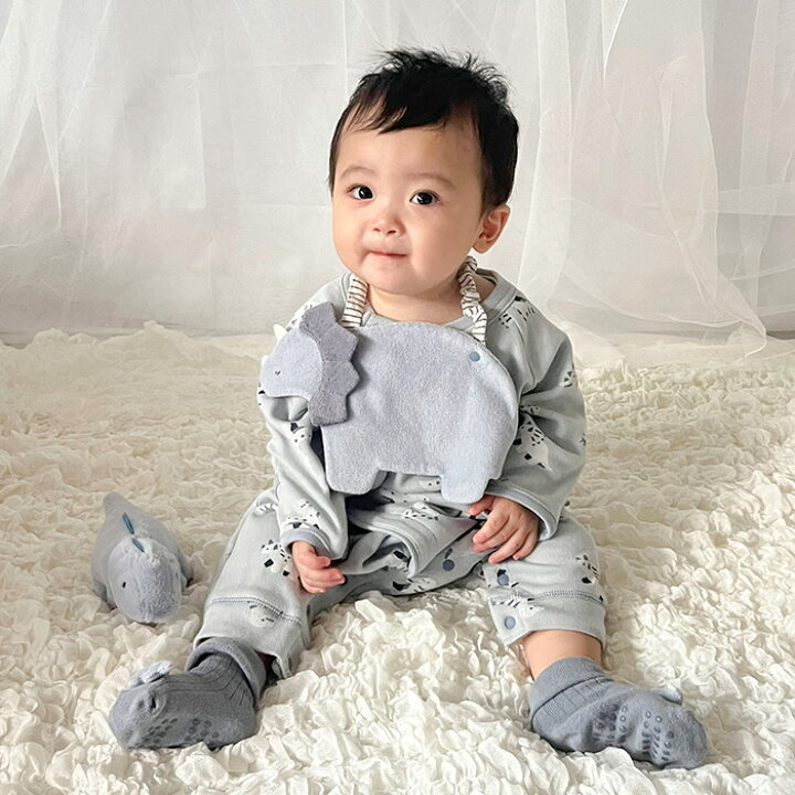 🌸預訂 日本直送🌸🇯🇵Mocmof三色恐龍公仔嬰兒防滑襪🦖