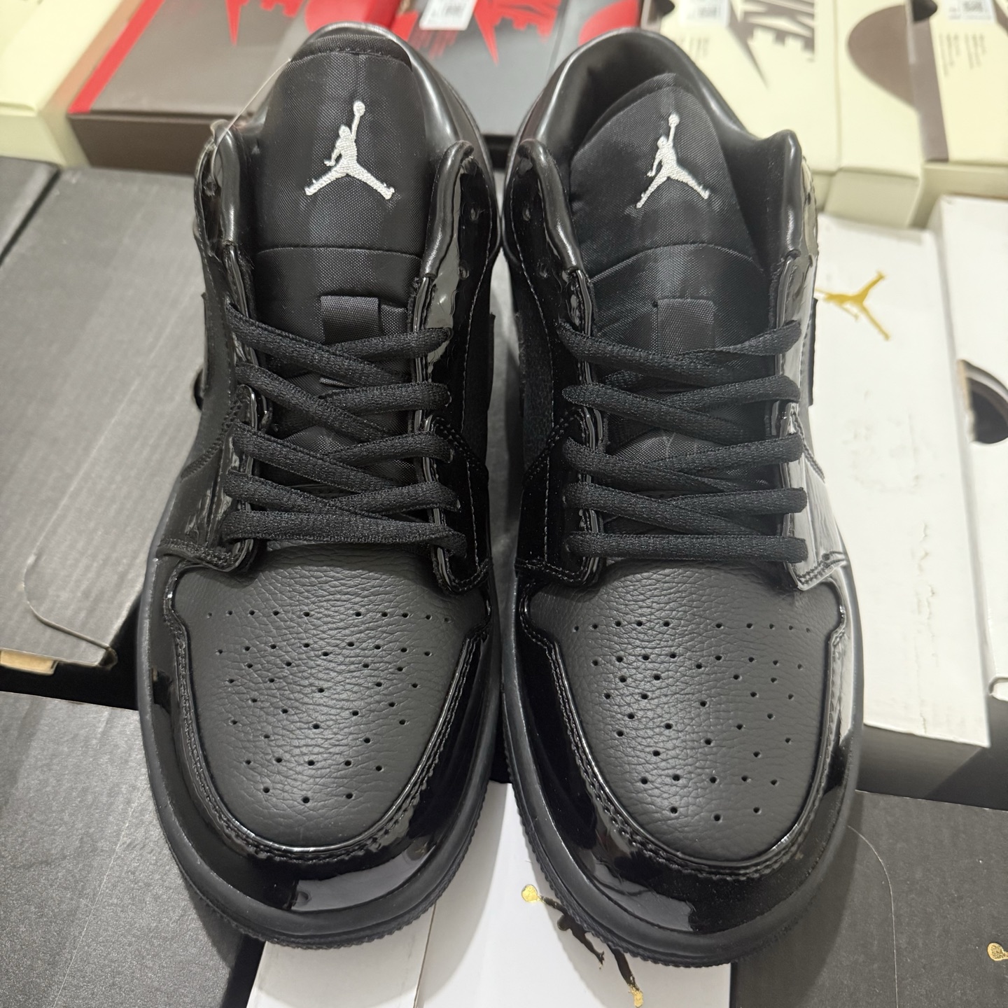 Nike Air Jordan 1 Low SE "Patent Elephant Black" HJ7743-010 