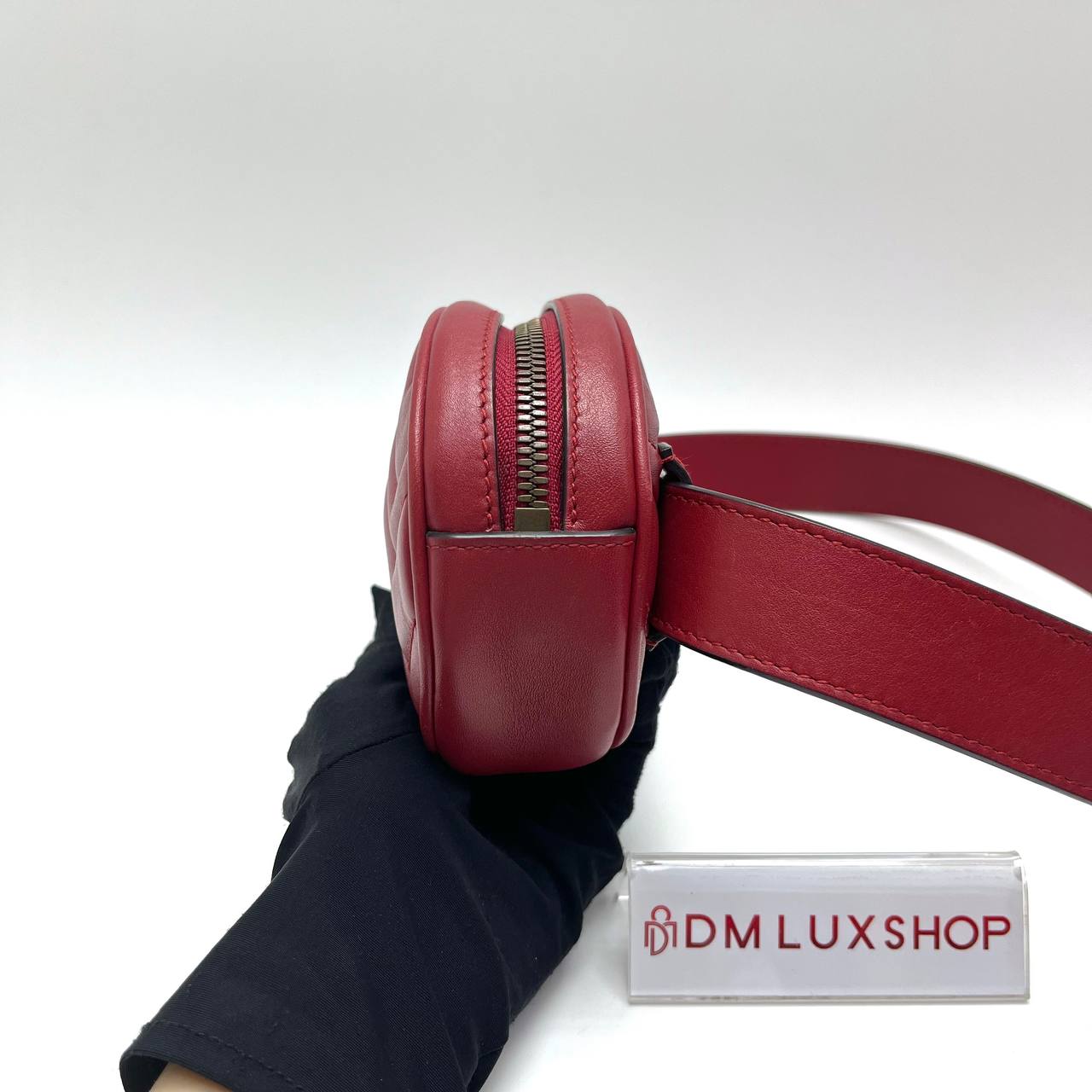Gucci Red GG Marmont Belt Bag (85cm)