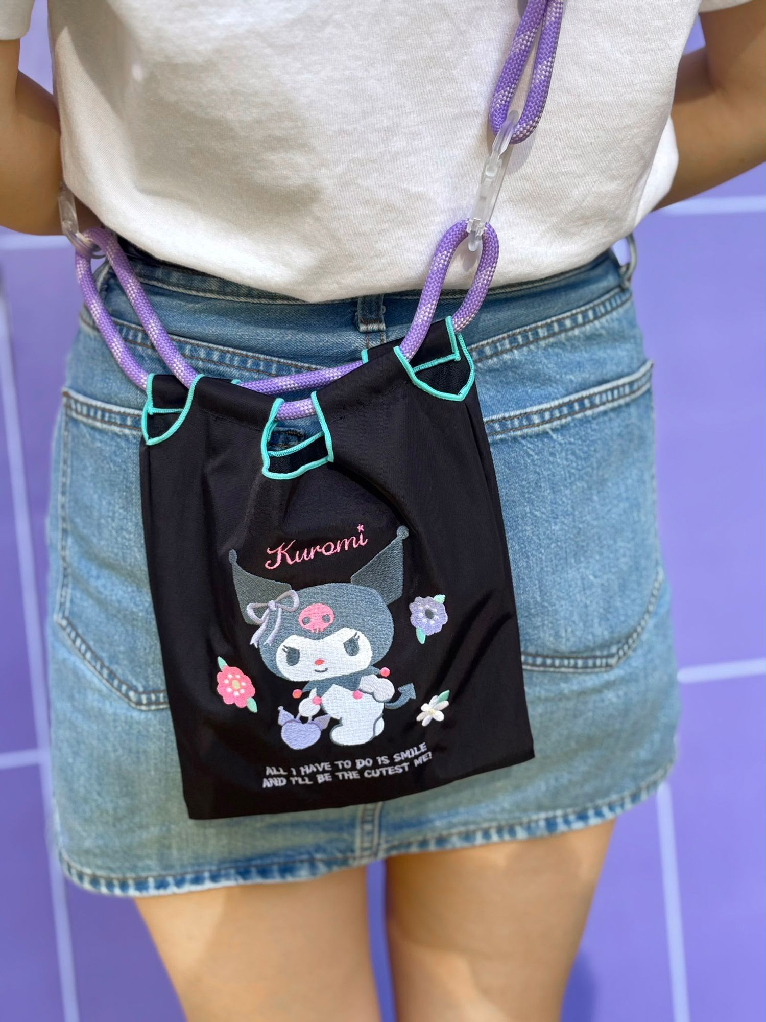 Kuromi Shoulder Bag 粗繩斜揹袋
