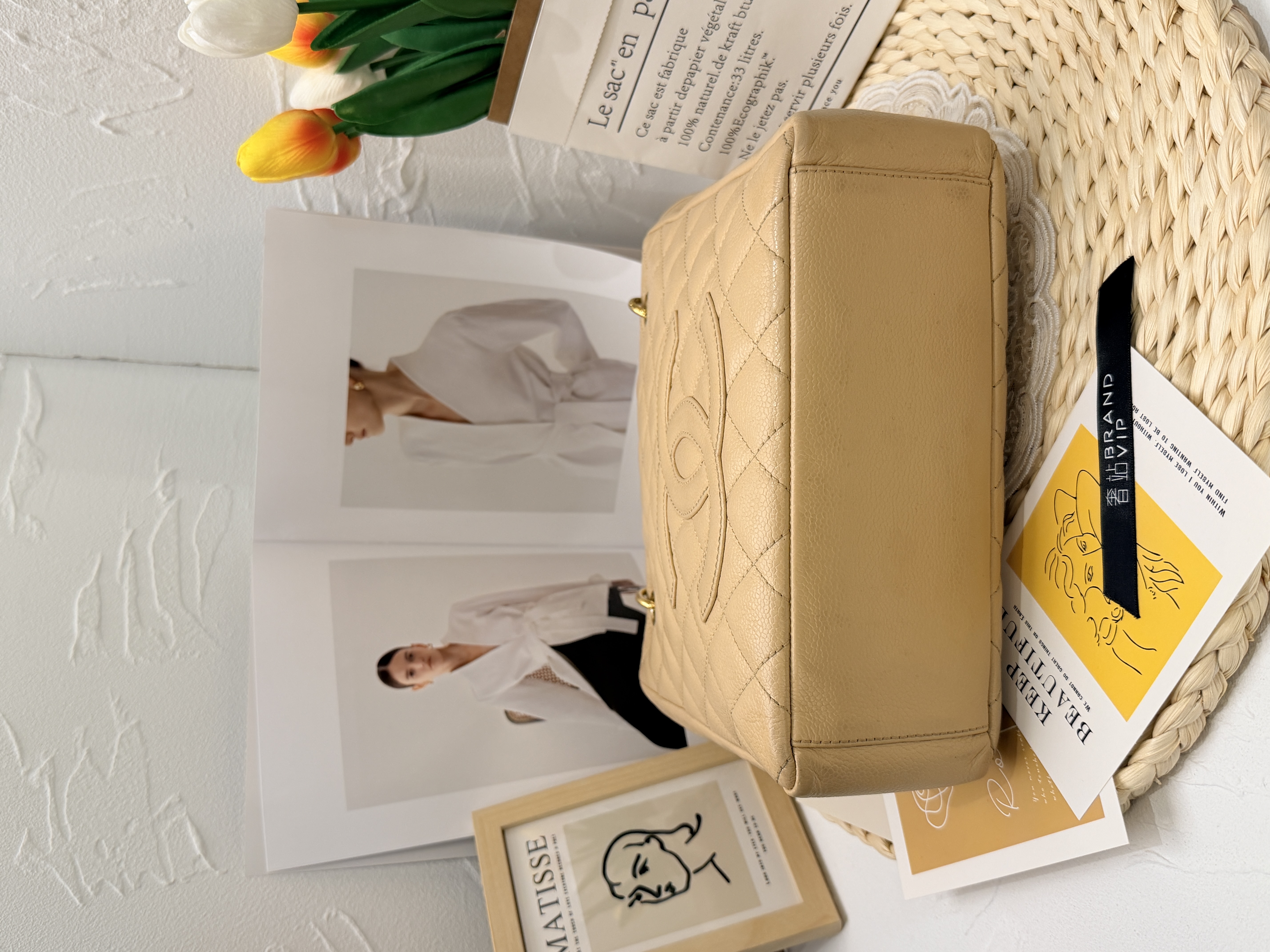 Chanel PST小號托特 - 米色