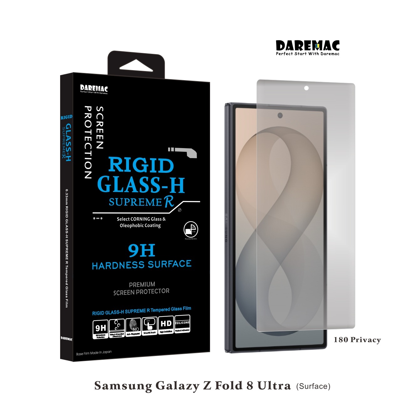 Daremac Samsung Galaxy Z Fold 8 /Z Fold8 Ultra 2.5D康寧玻璃貼
