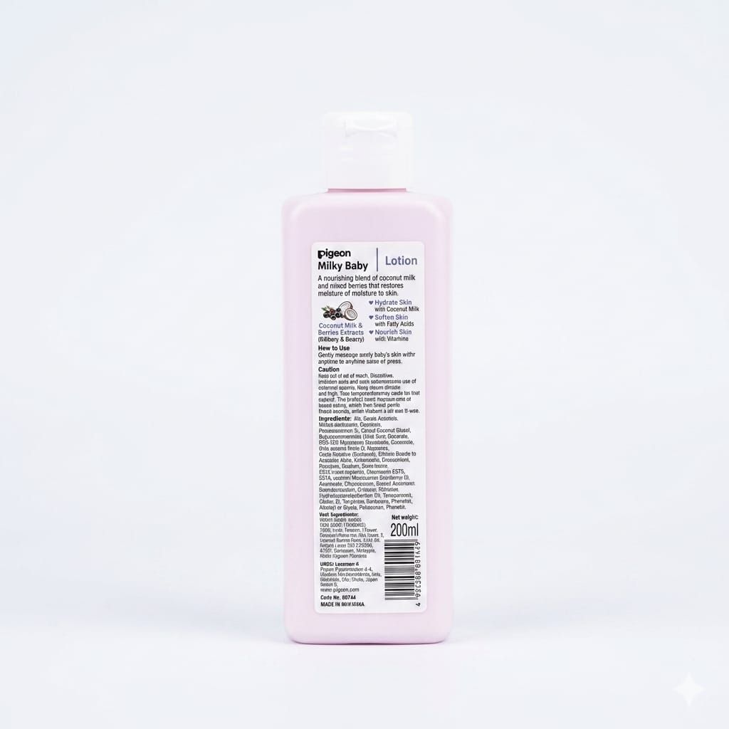 [Halal] Pigeon Milky Baby Lotion 200ml