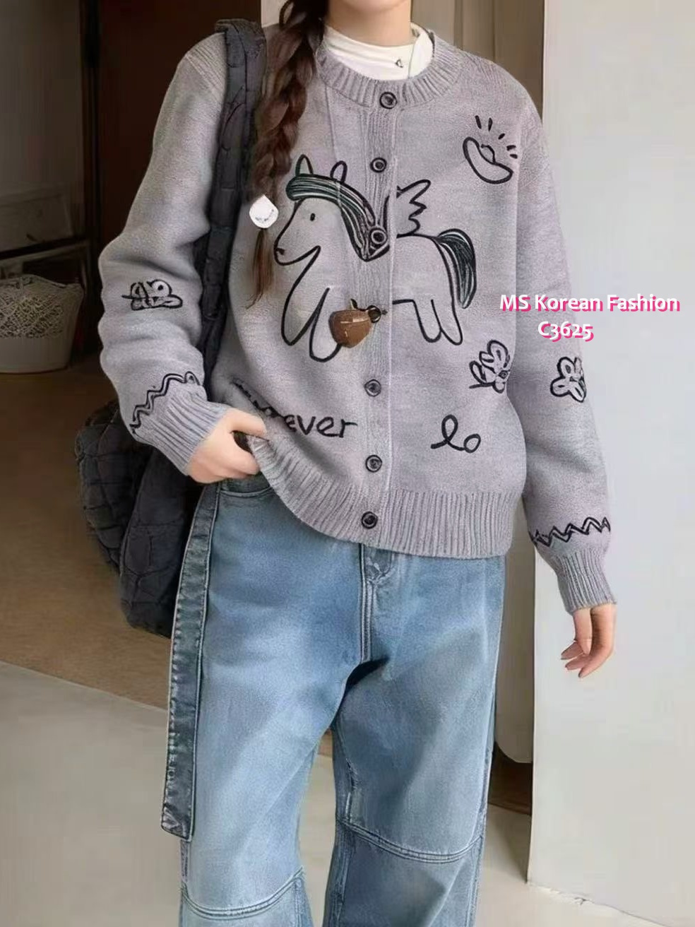 C3625 韓國🇰🇷左右拼馬仔外套