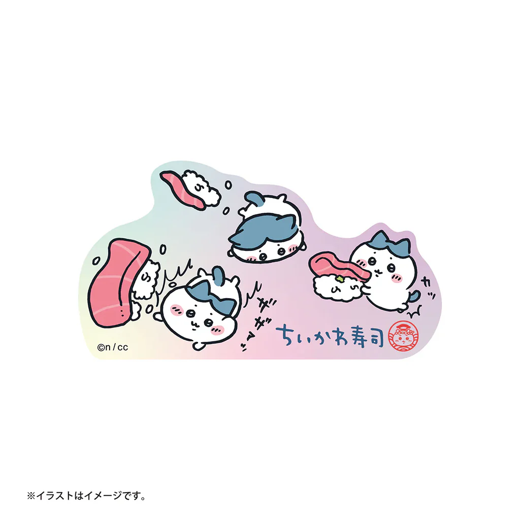 現貨 Chiikawa 壽司系列 雷射貼紙 
