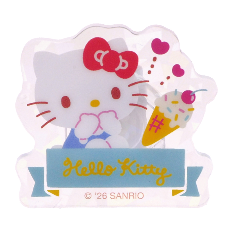 Hello Kitty Acrylic Clips Set (2Pcs/ Set) 文件夾子套裝 (2個)