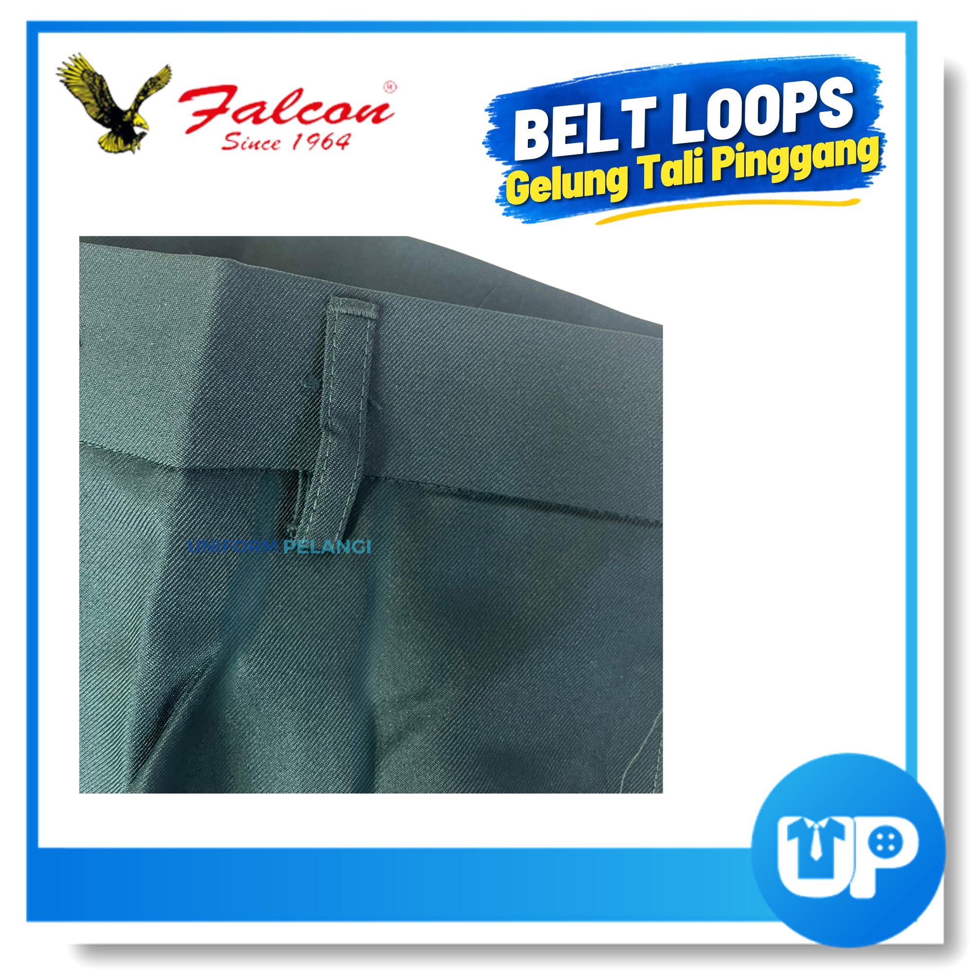 Falcon Seluar Pendek Hijau Sekolah Menengah Short Pants Secondary School 中学男生短裤