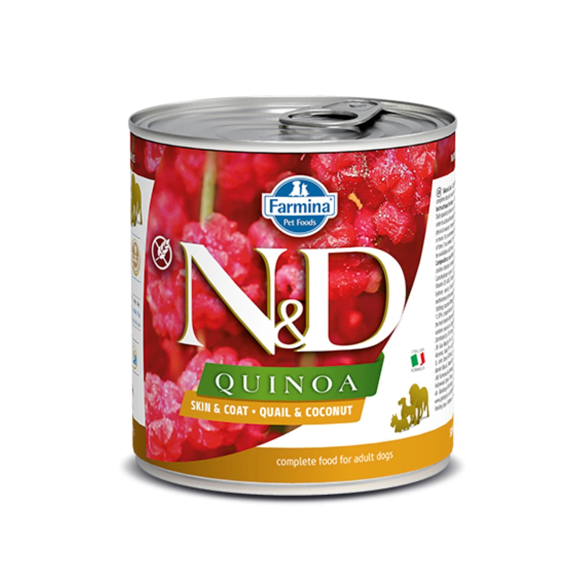 Farmina N&D 藜麥 皮膚&毛髮保健-鵪鶉 成犬濕罐 285gx6