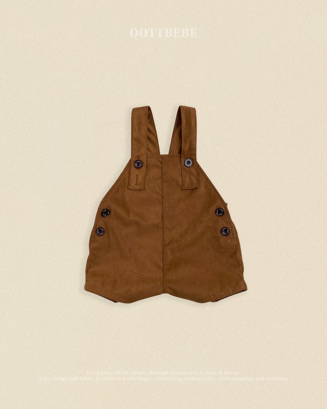 OOTT | Brownie short overalls