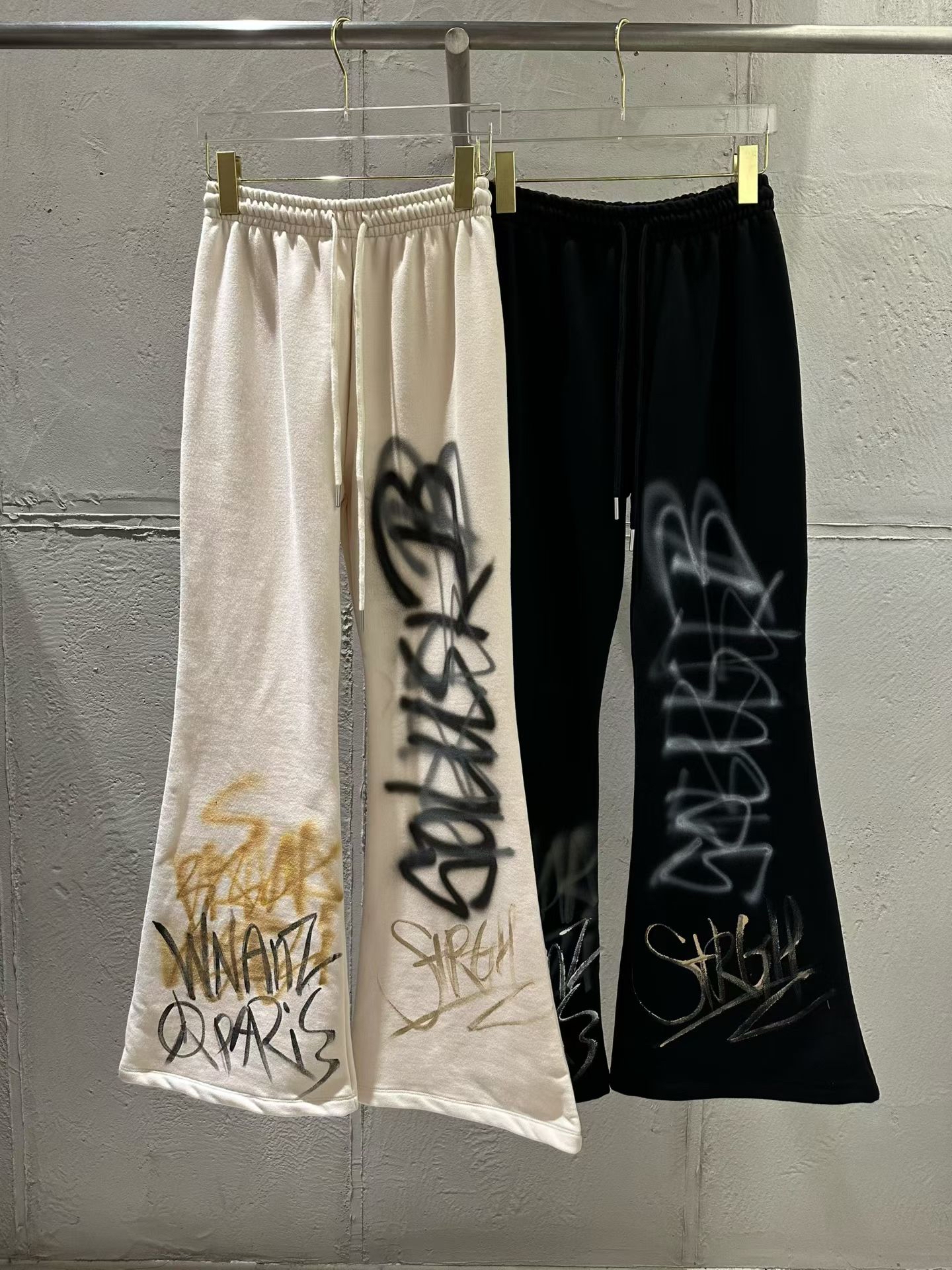 Graffiti cotton pants