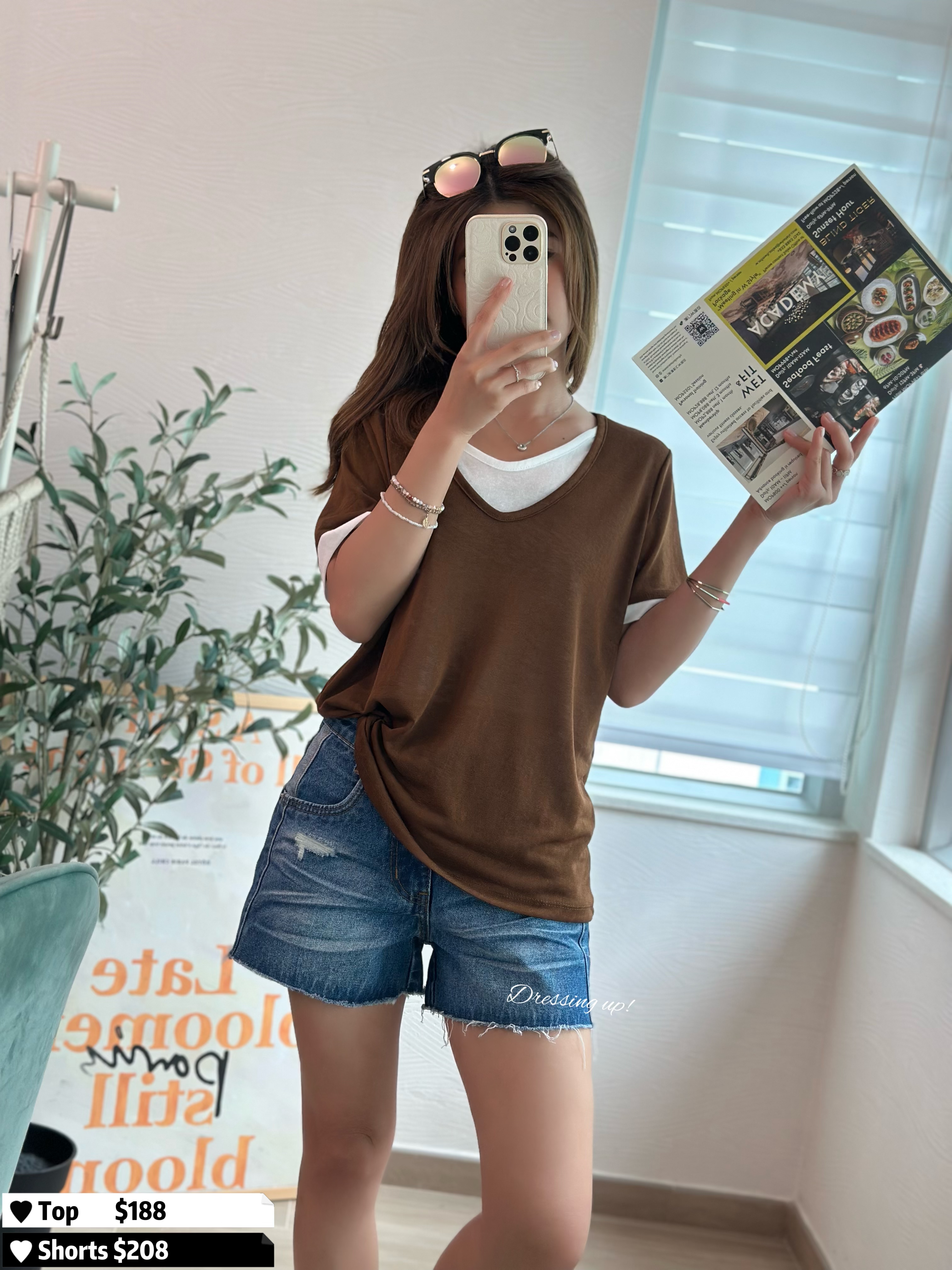 假兩件推介｜棉質拼接上衣