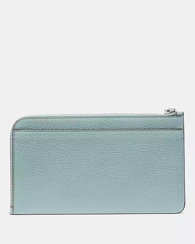 🇨🇦🇺🇸✈️荔枝皮湖水色Kate Spade ♠️ New York outlet 可放紙幣長拉鏈袋現貨🩵💙