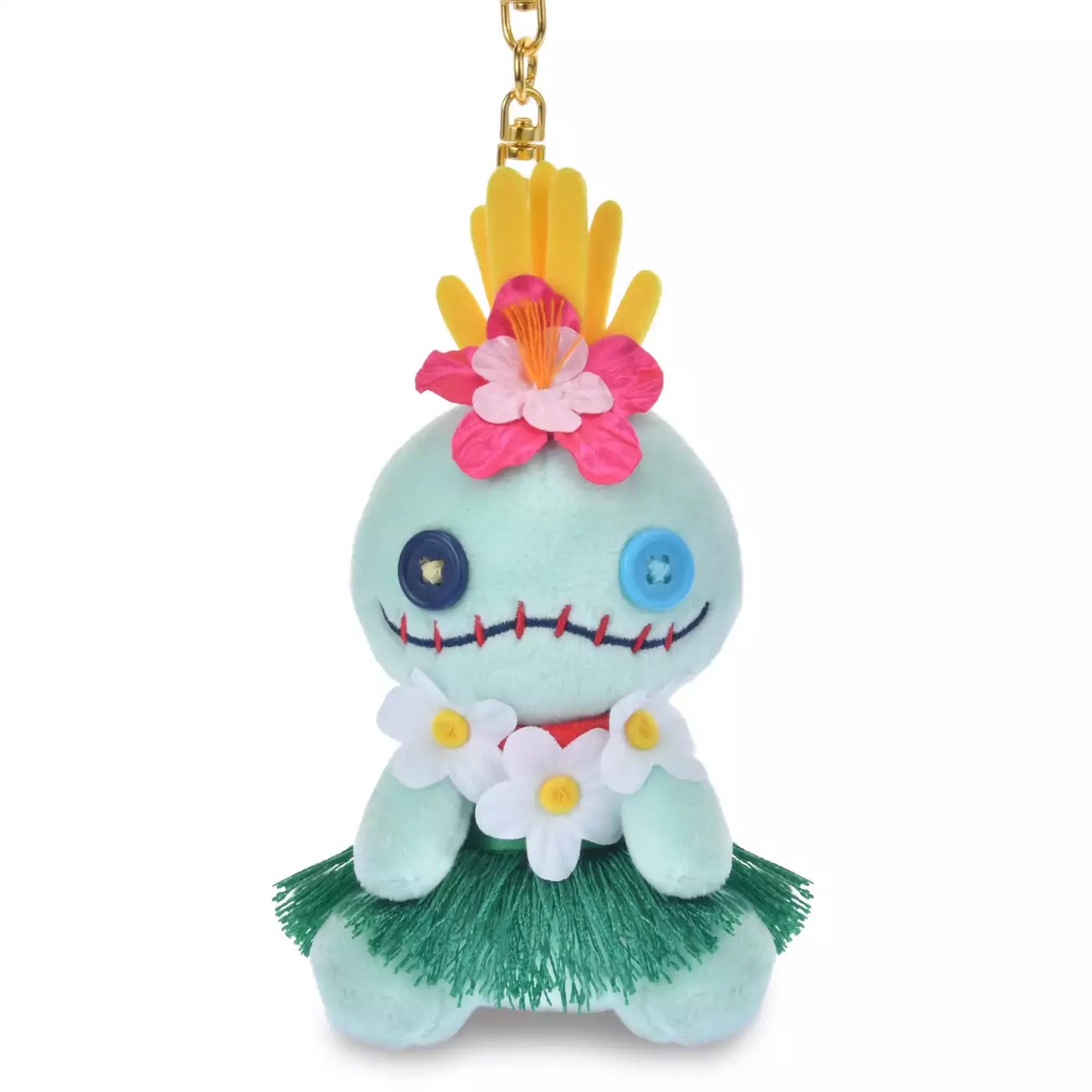 📦訂購 日本限定 東京迪士尼 Tokyo Disney Stitch Aloha Scrump Keyring 小金 鎖匙扣