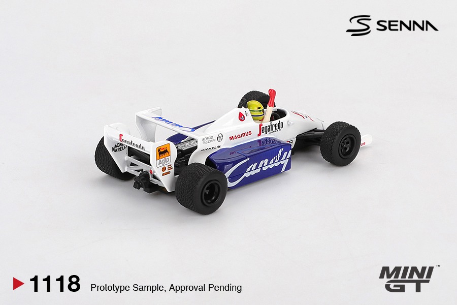 Mini GT 1/64 Toleman TG184 #19 Ayrton Senna 1984 Monaco Grand Prix 2nd Place - MGT01118-BL