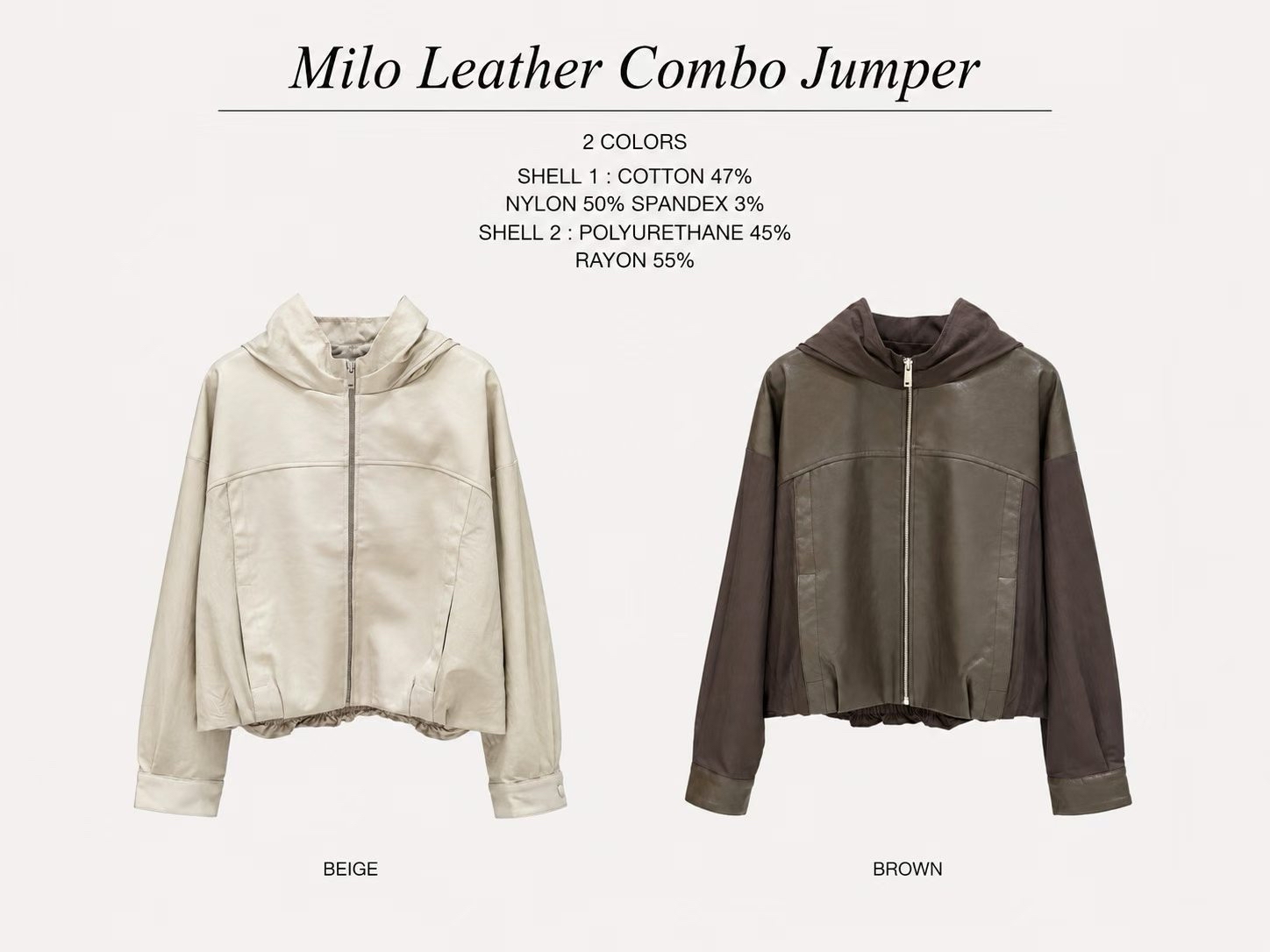 MT4 Milo Leather Compo Jumper 
