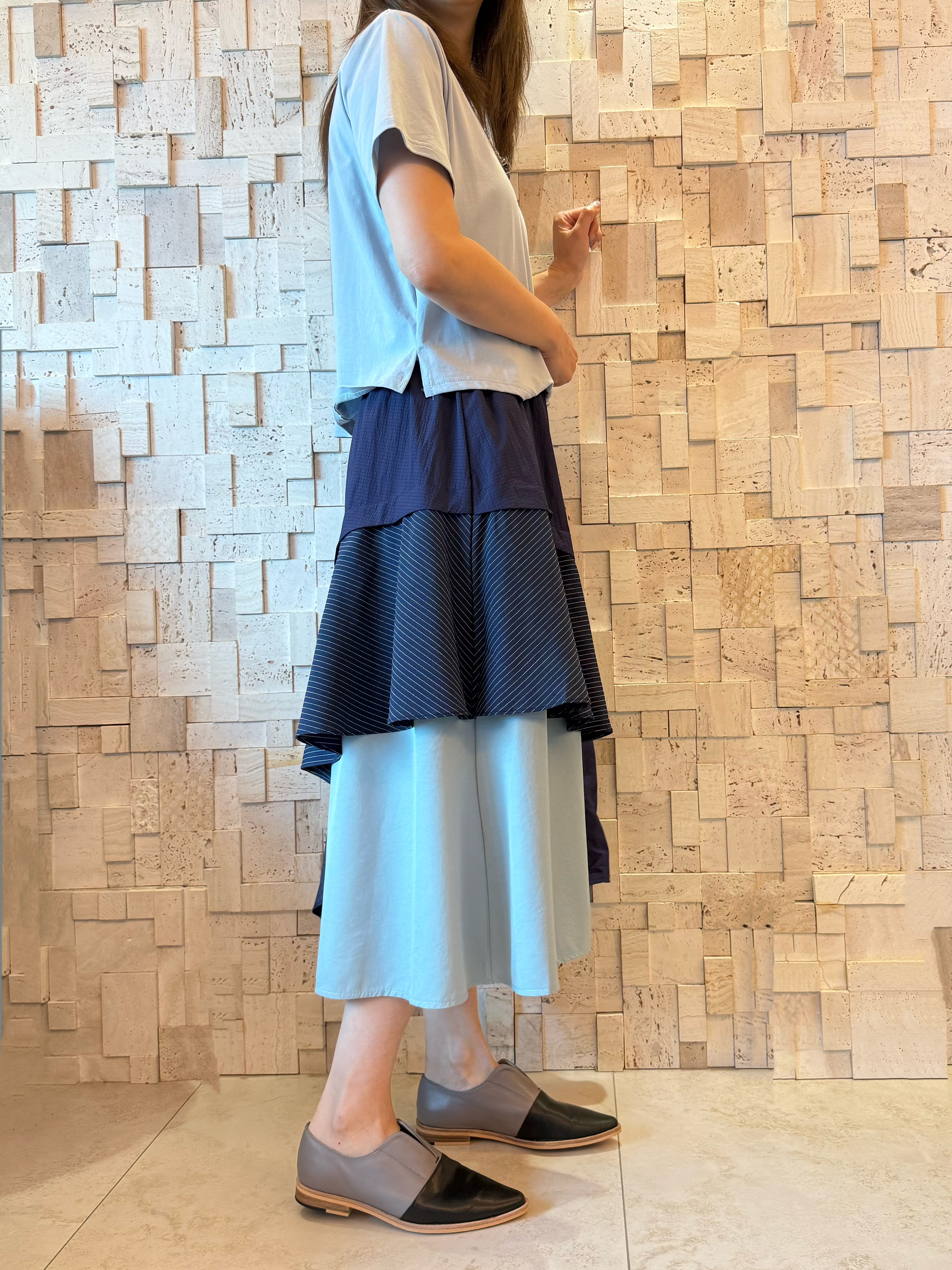 S00358 假兩件棉拼梳織Op❣️