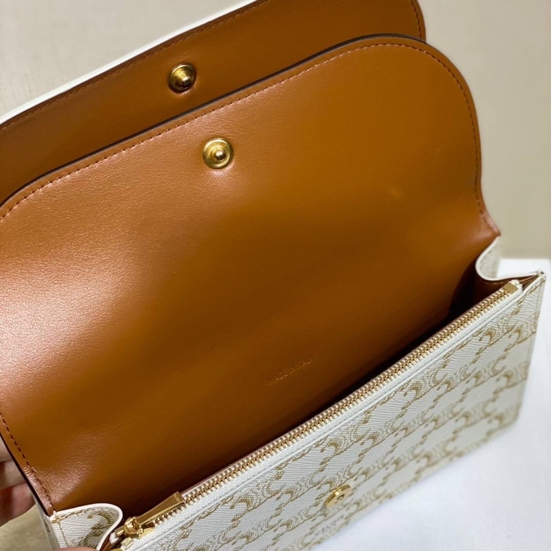 🔥大货实拍图 𝗖𝗘𝗟𝗜𝗡𝗘♥𝗖𝗔𝗡𝗩𝗔𝗦 𝗪𝗢𝗖风琴包 型号：10D852 尺寸：20*11.5cm