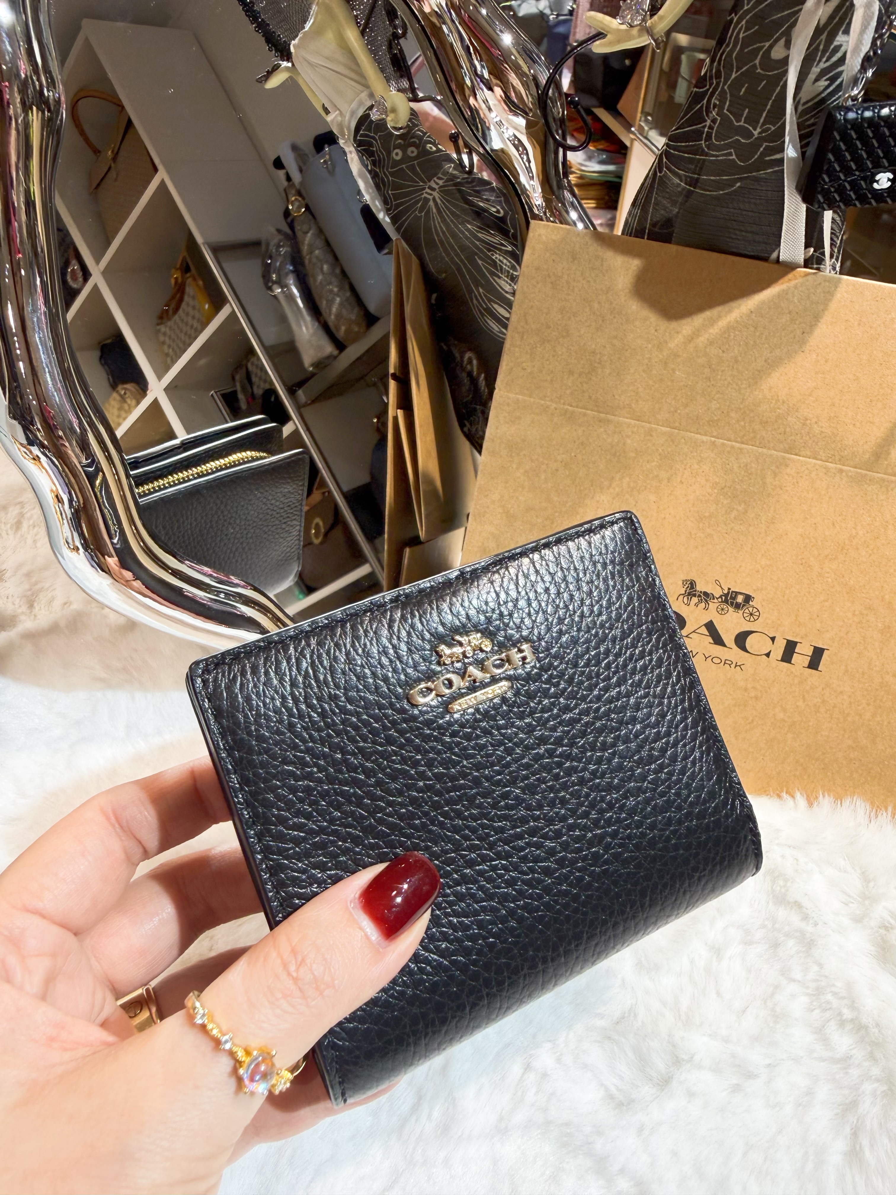 Coach Snap wallet blk/g