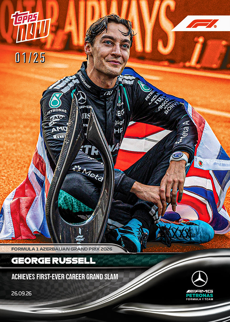 George Russell - 2026 F1 Topps NOW® #62 Azerbaijan GP Grand Slam 贏車卡【團購】