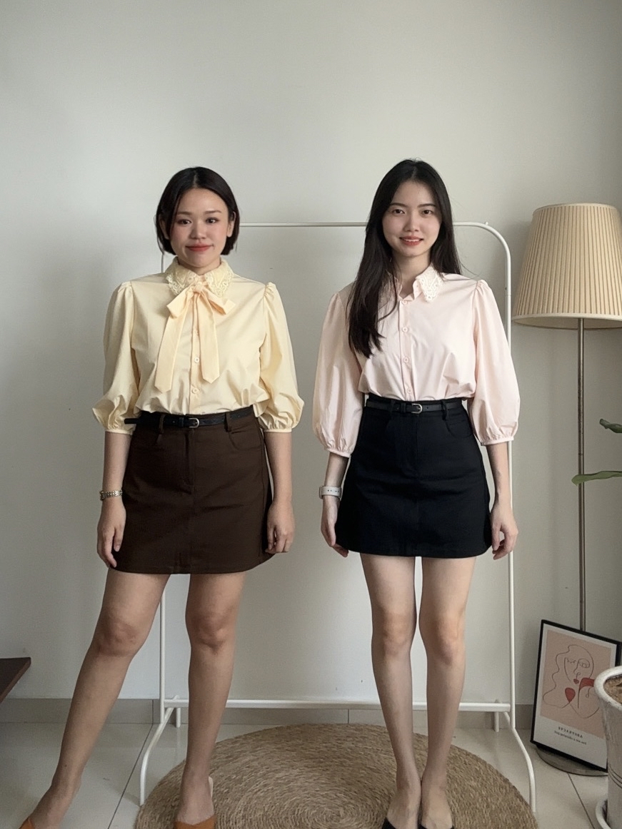 S1838 A Line Short Skirt - 3 Colors 