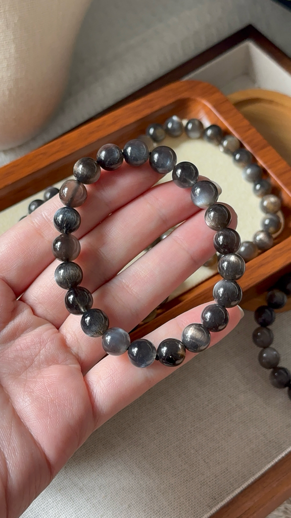 星辉金骨干 ｜Heliolite Black Gold Sunstone 