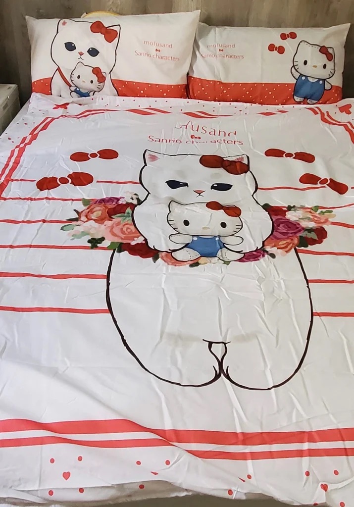 🇹🇼台灣超商限定 Mofusand x Hello Kitty 床上用品系列