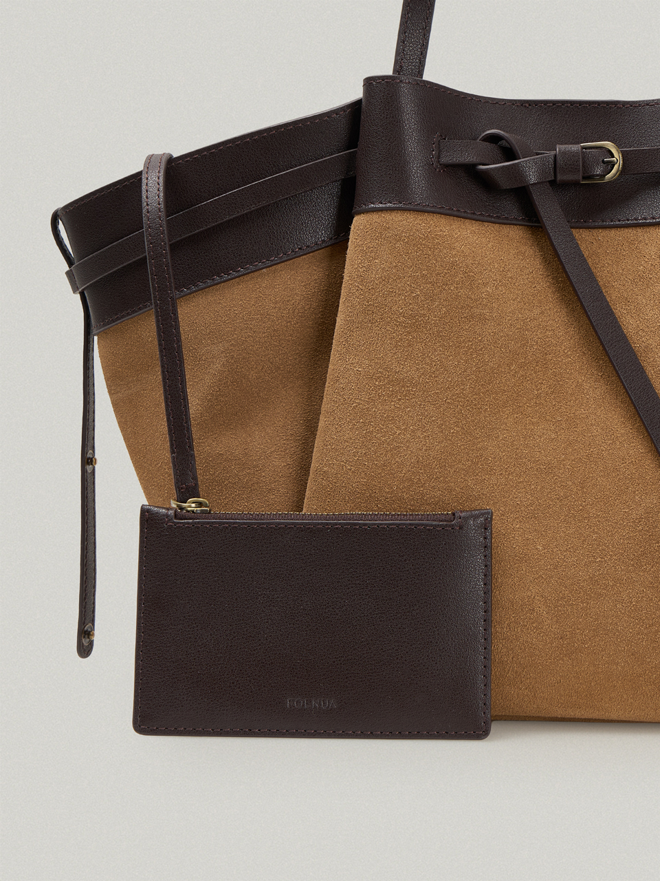 ANTHOS BAG-SUEDE (SAND BEIGE)