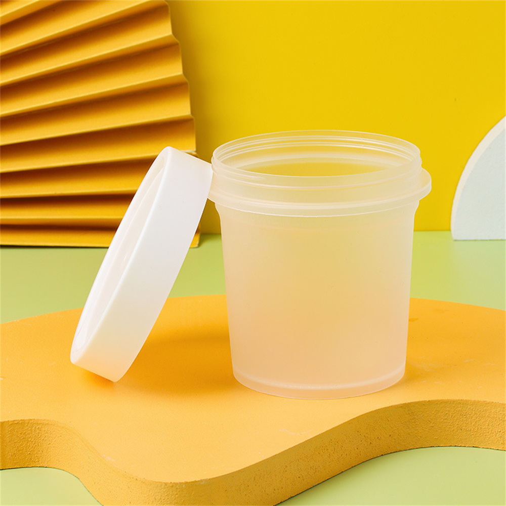 5個裝 透明圓形食物密封罐 帶蓋甜品杯 糖水杯 野餐杯外賣盒 奶茶杯 PARTY甜品包裝食物盒 布丁杯 塑膠保鮮盒 儲物密封盒 飲品杯[平行進口] HK1053