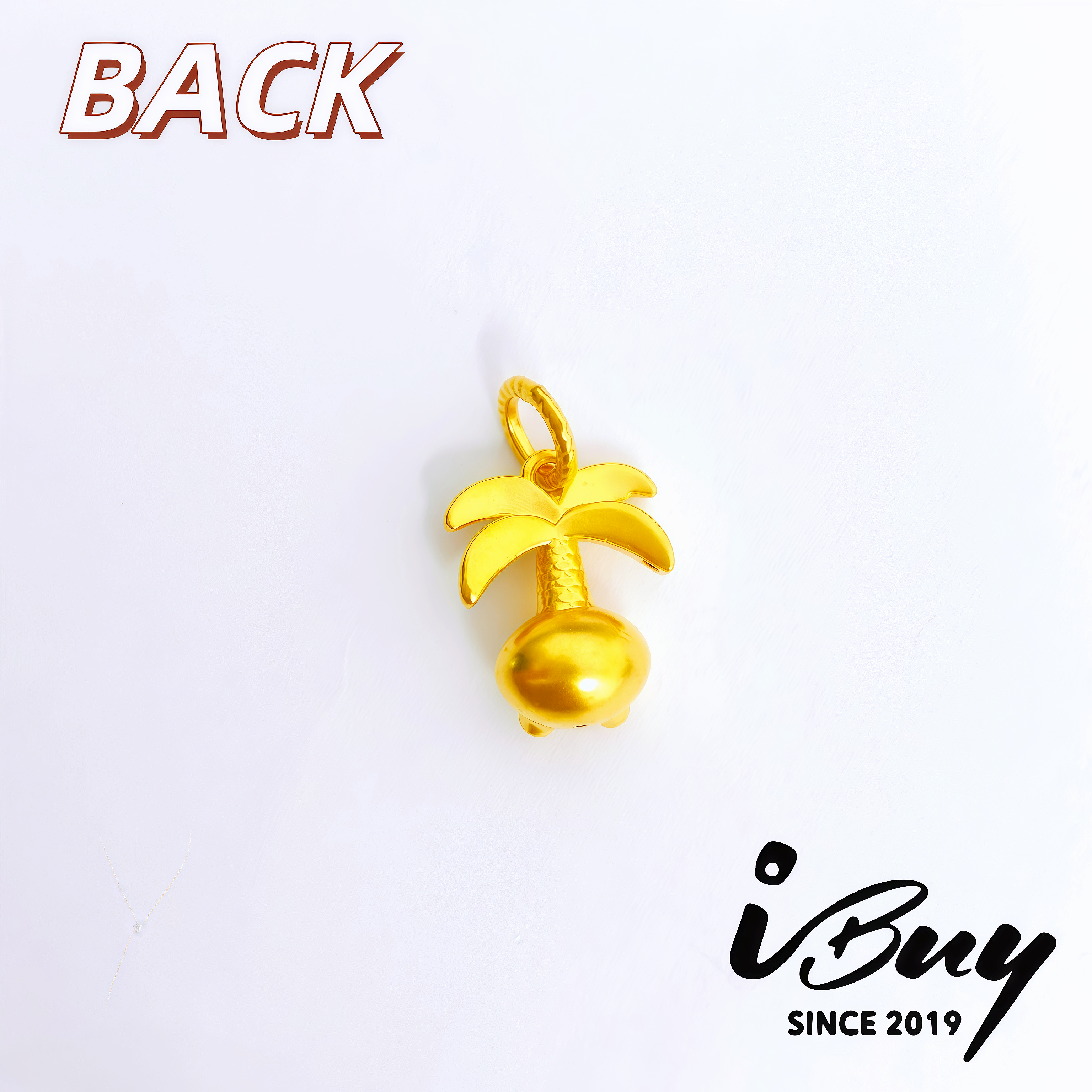 916 HARD GOLD PALM BABY CHARM 916 硬金 椰树宝宝串咀