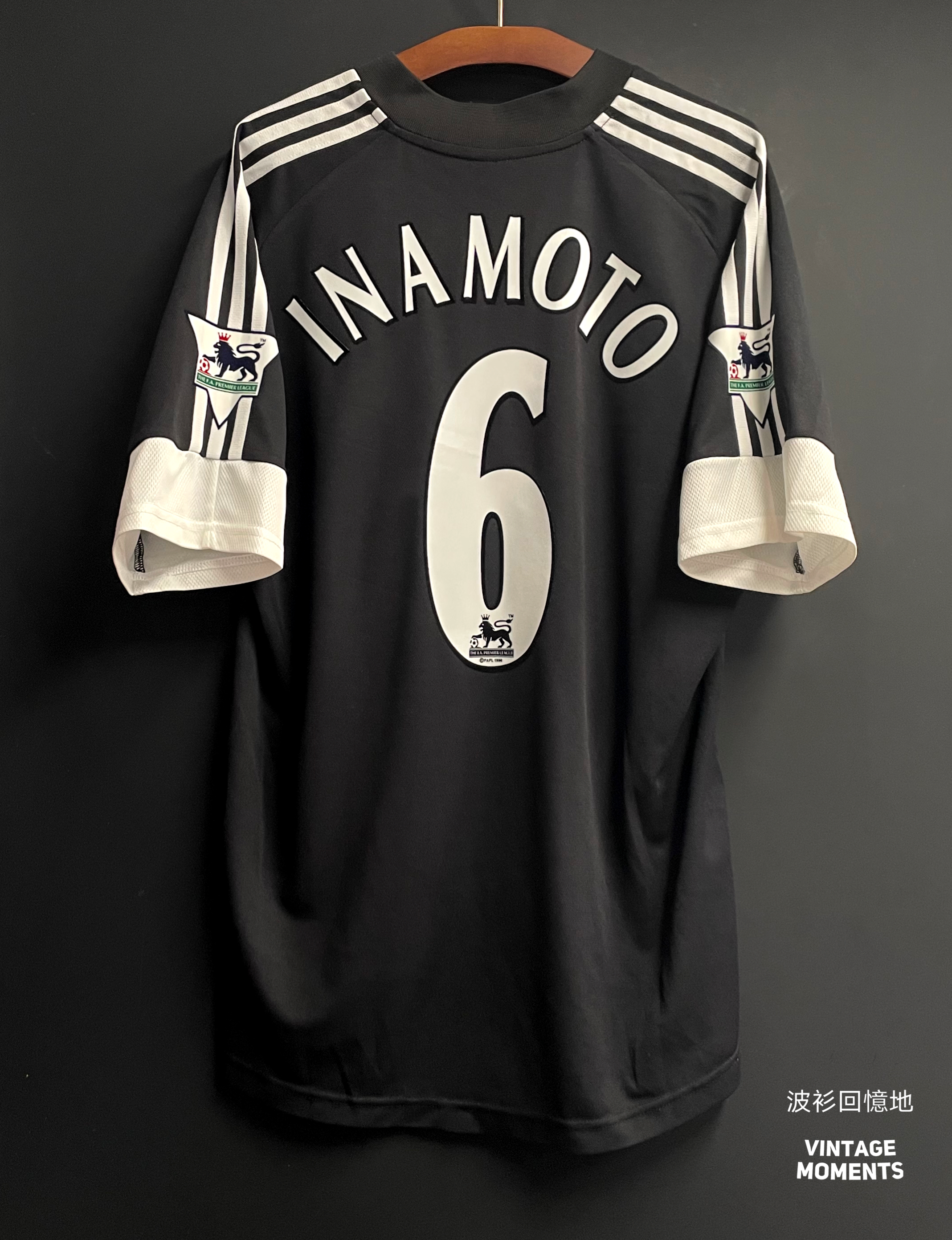 富咸02/03客場 稻本潤一 FALHAM FC 2002-2003 AWAY SHIRT INAMOTO 