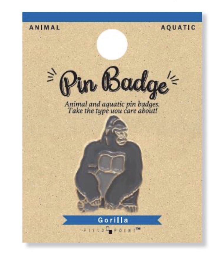 Animal Pin Badge- Gorilla