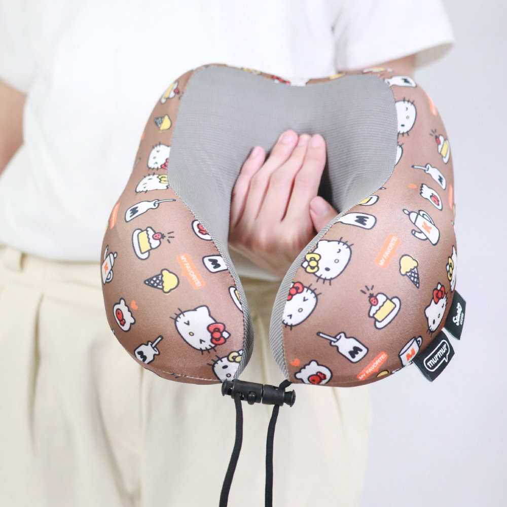 📦訂購 台灣代購 murmur Sanrio 三麗鷗 Hello Kitty & Mimmy 旅行頸枕 (附收納袋)