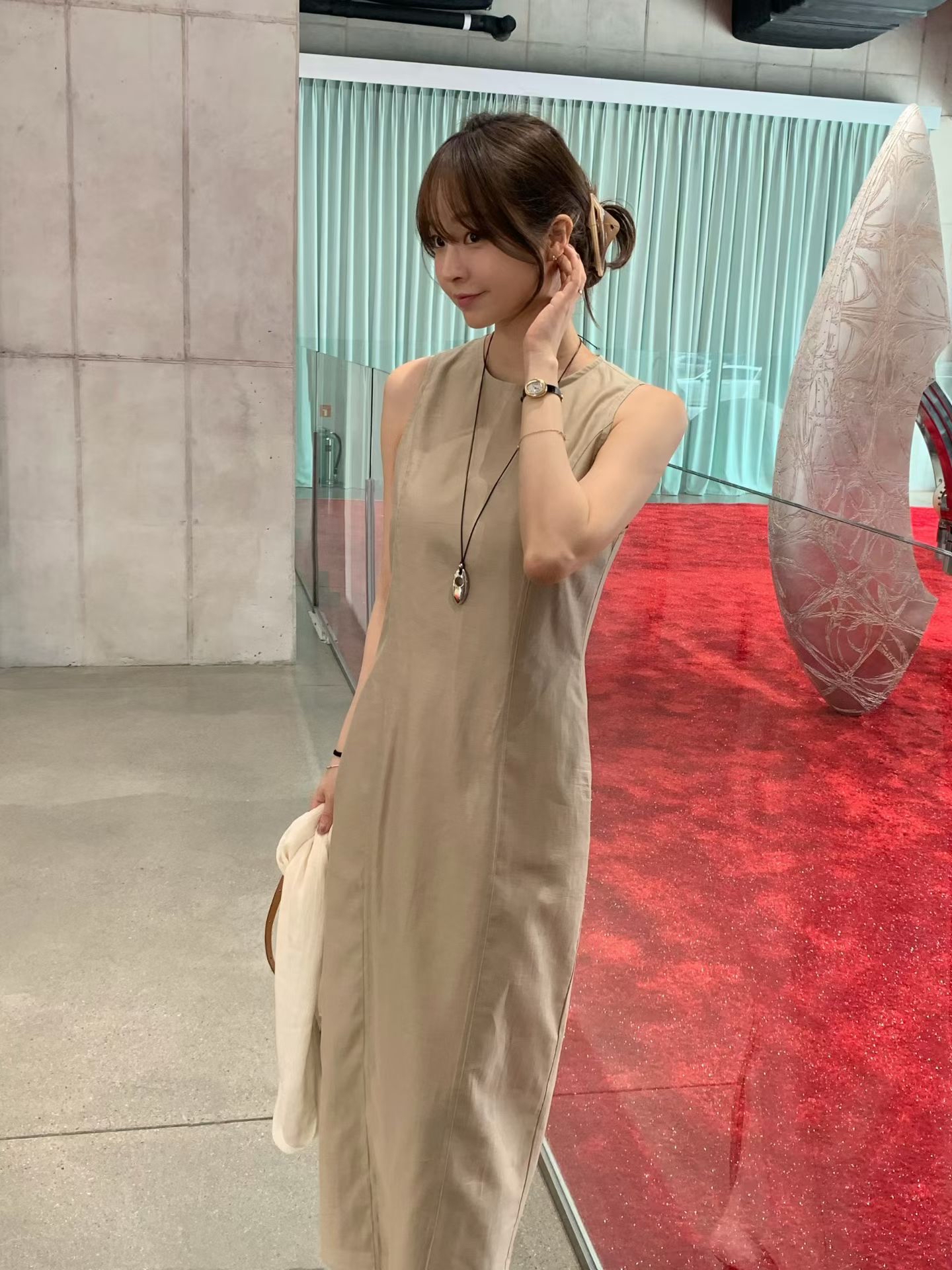 Elegant one piece long dress (with inner dress)