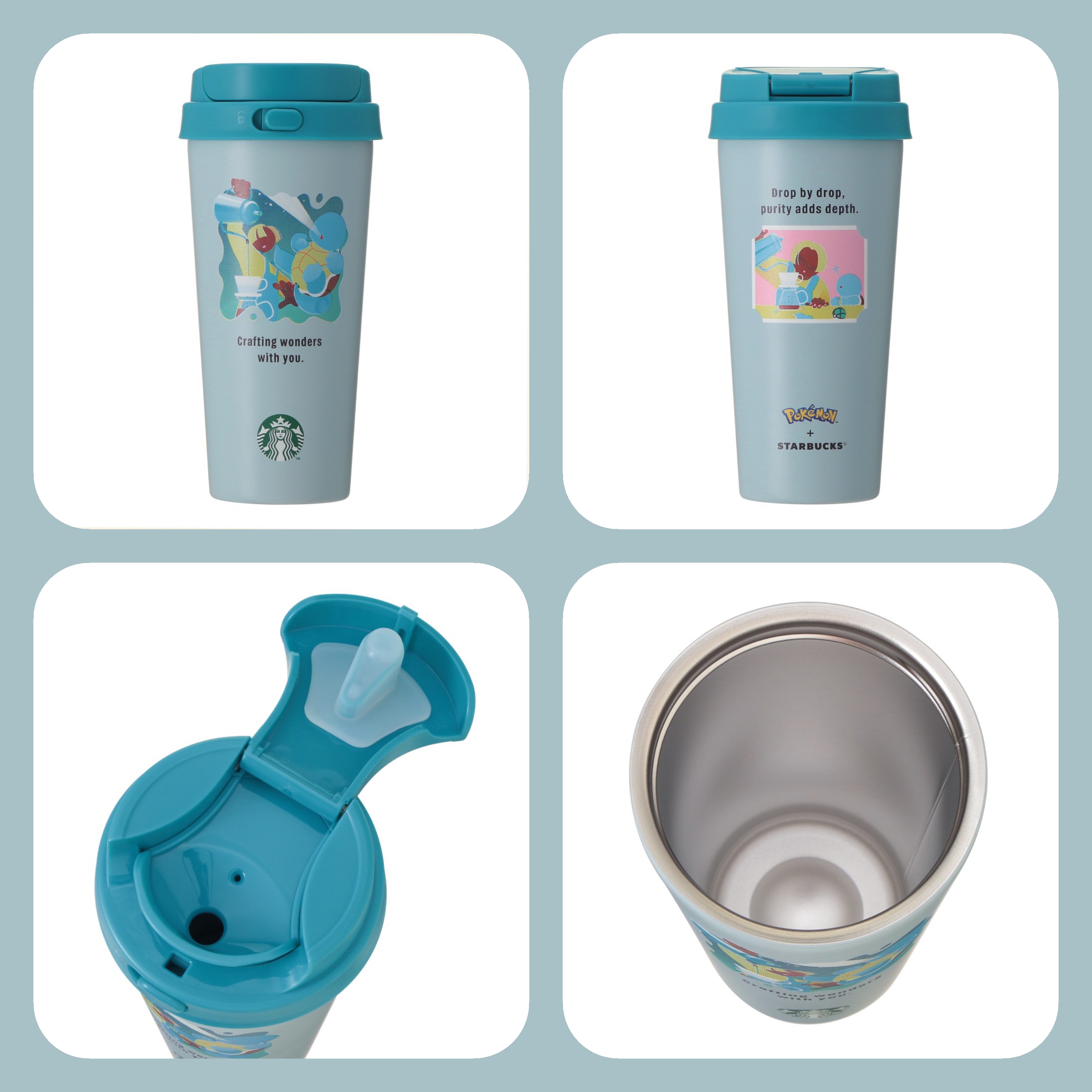 《限量發售》《日本 🇯🇵  POKÉMON + STARBUCKS系列》【不鏽鋼保溫杯 473ml  共6款】