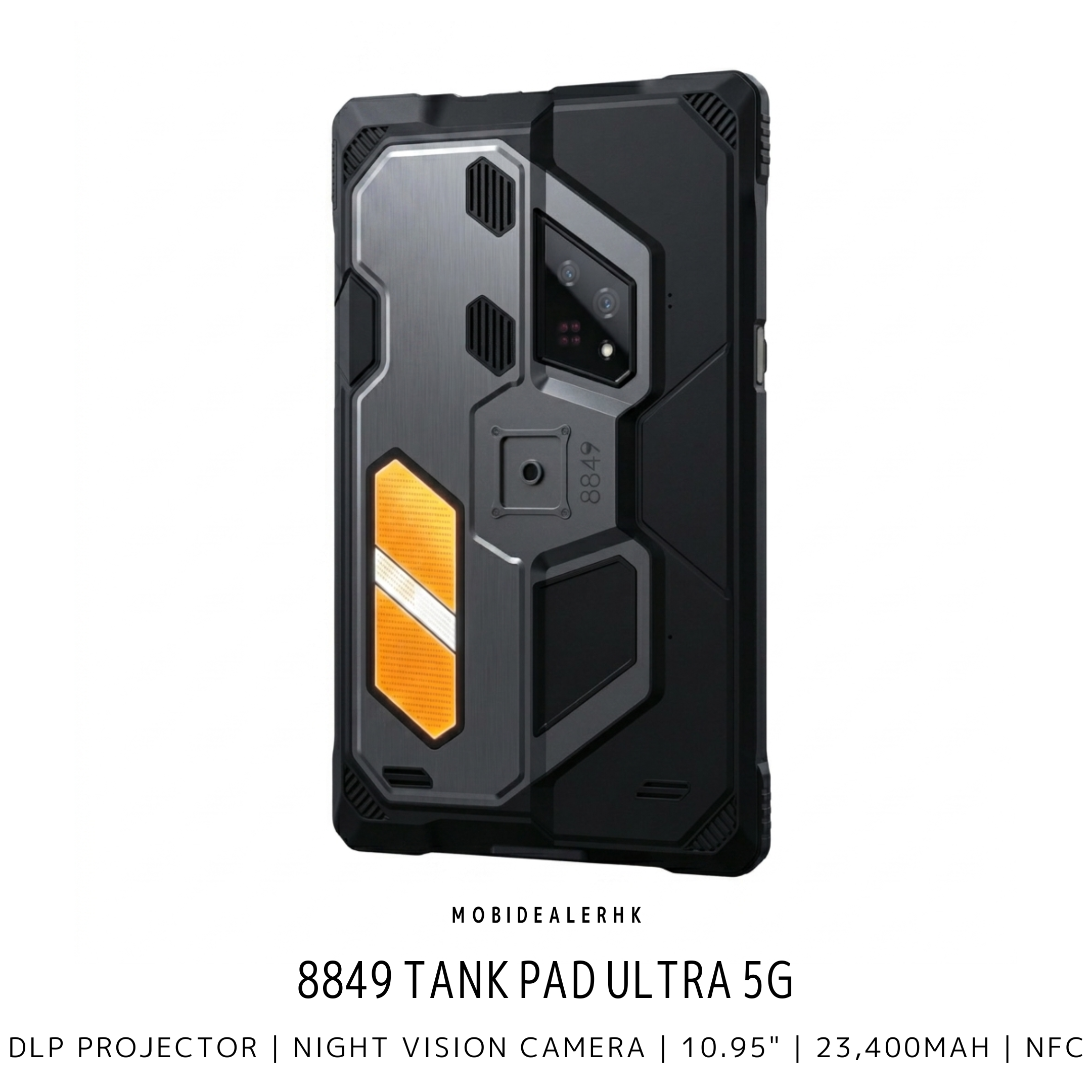 8849 Tank Pad Ultra | 5G | 三防平板電腦 | 投影儀 | 夜視鏡 | 10.95" | 23,400mAh | NFC | 3咭槽