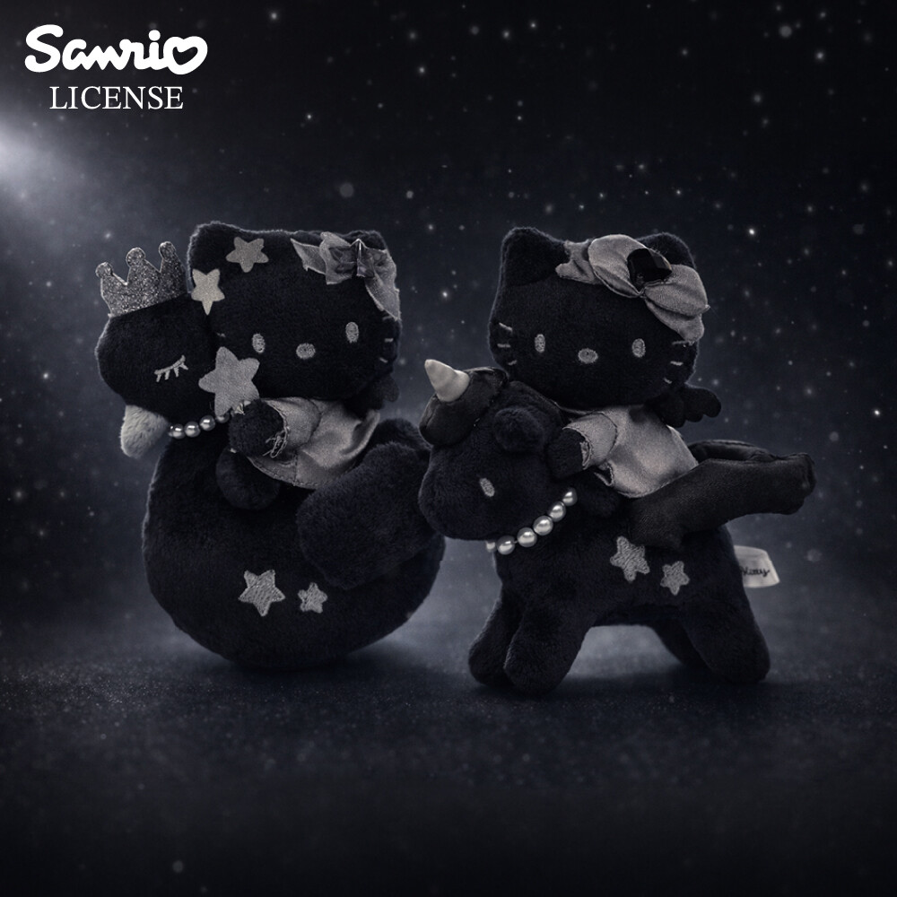  預訂 | 日本 Kitty黑白星空系列掛件公仔