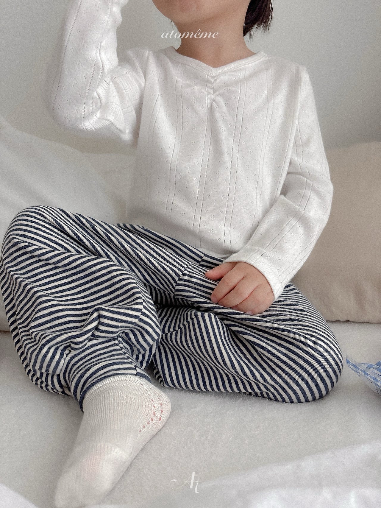 Atomeme | Bunny brown stripe pants