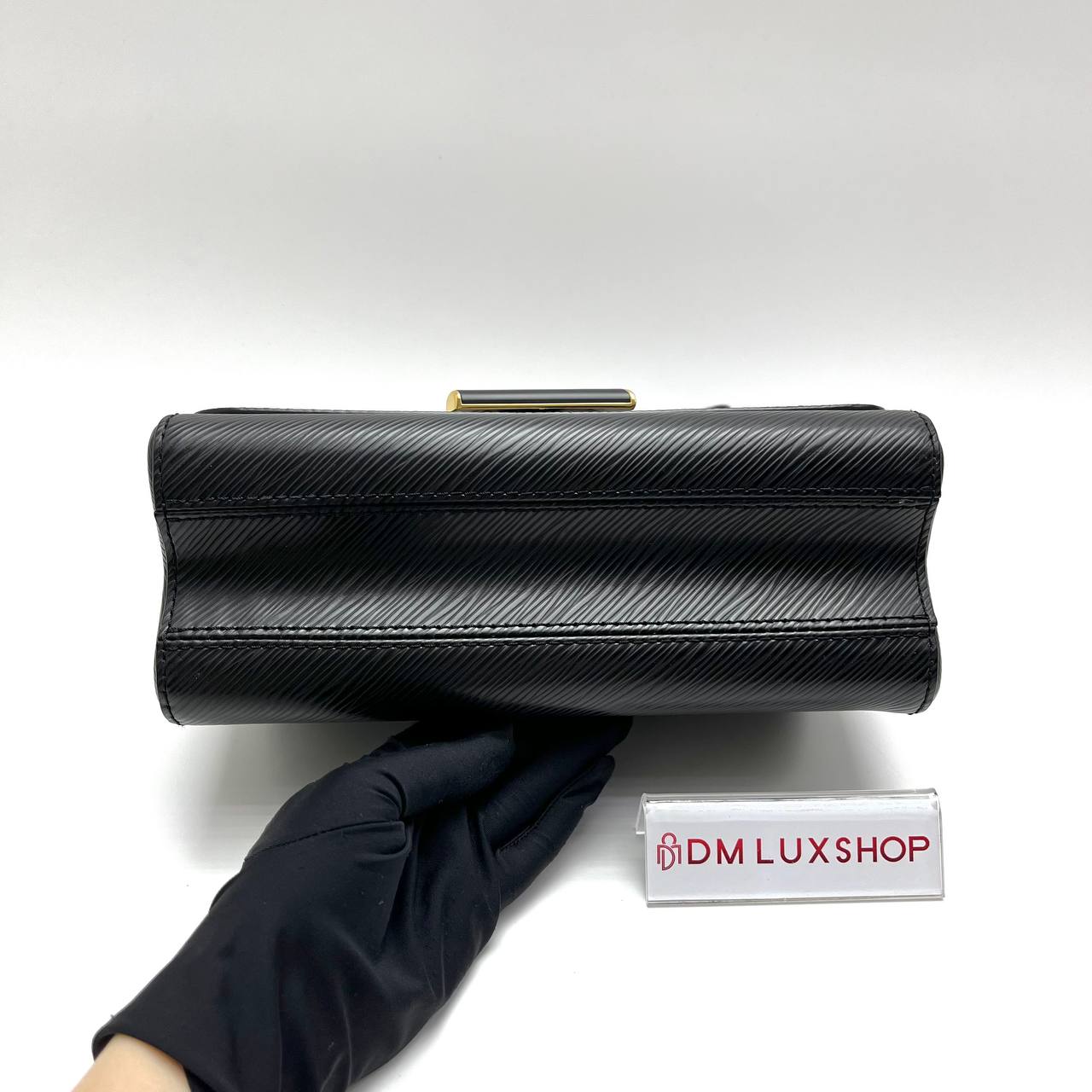 LV Black Epi Leather Twist MM GHW