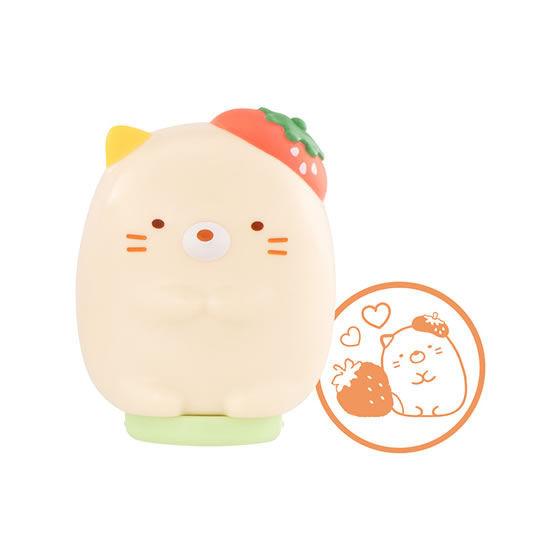 🌐代理版 角落生物 SUMIKKO GURASHI 草莓 士多啤梨 造型 印章 印仔 扭蛋 貓