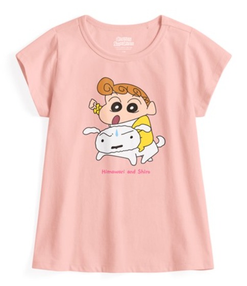 蠟筆小新長版印花T恤-15-童