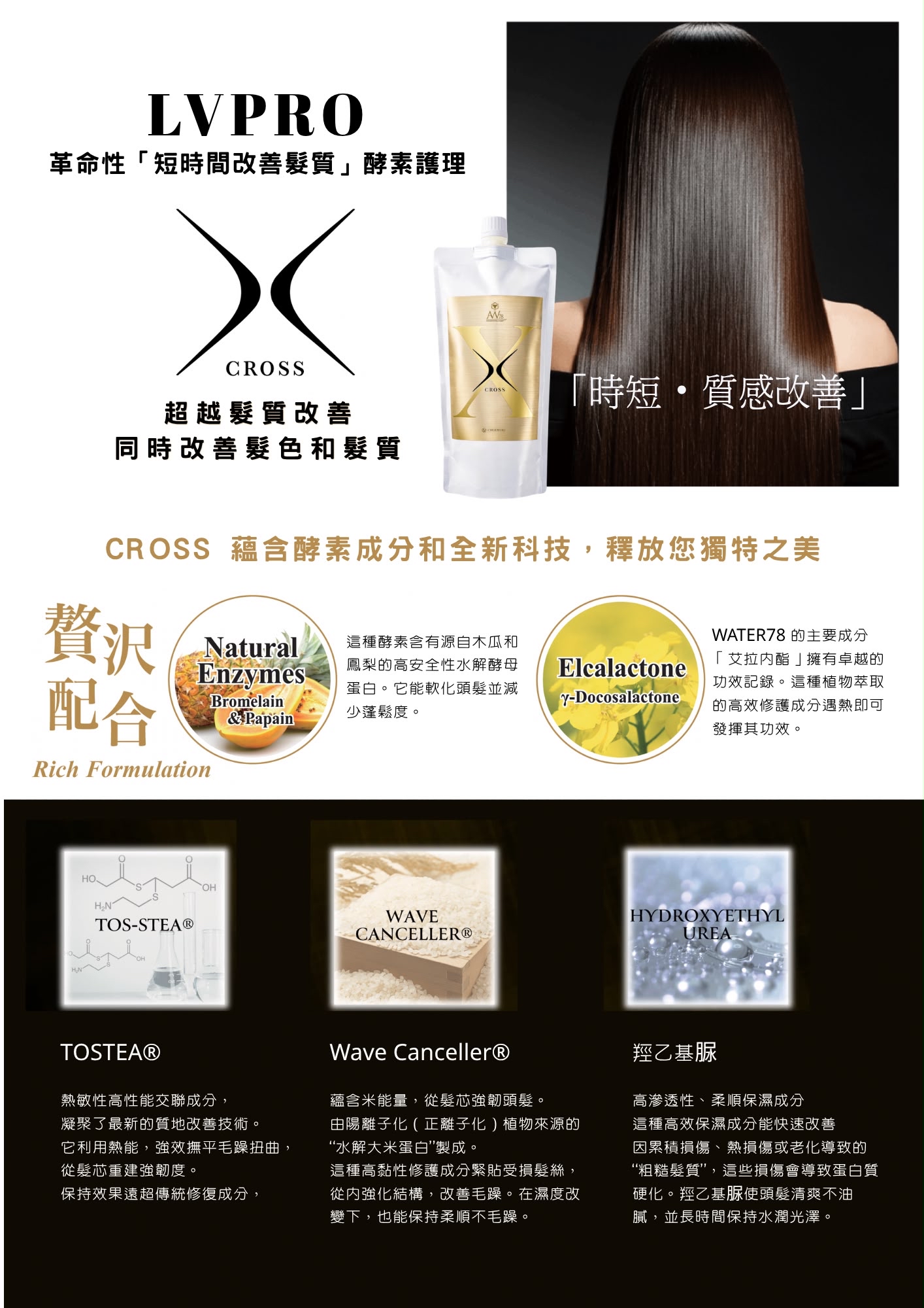 CHUOYUKI LV Pro Amazing Relaxer Cross 天然酵素護理 80g（與染髮劑混合使用）  